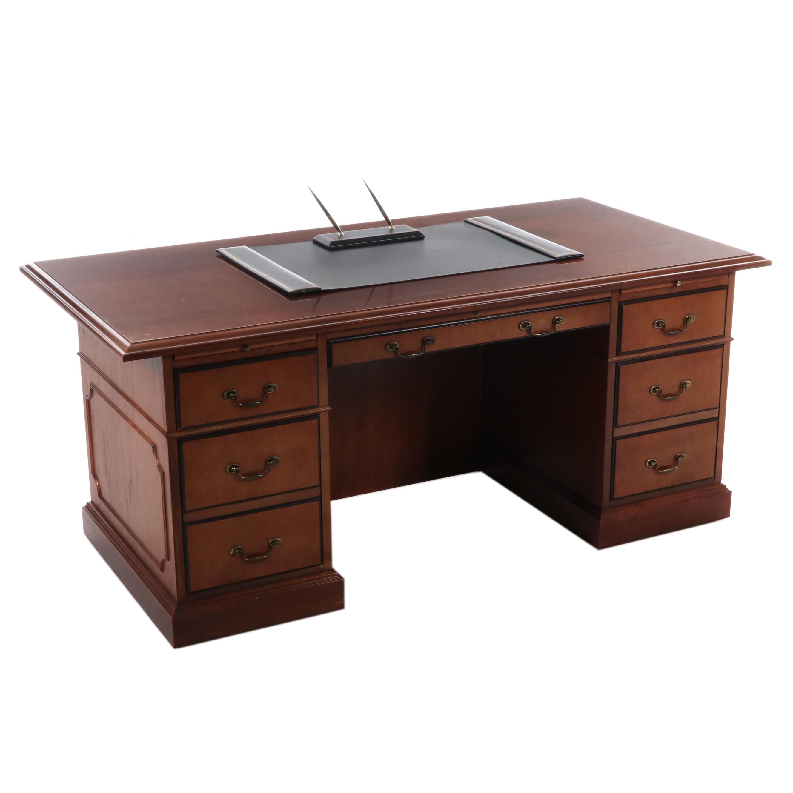 Paoli Inc. Walnut Executive Desk, 21st Century
