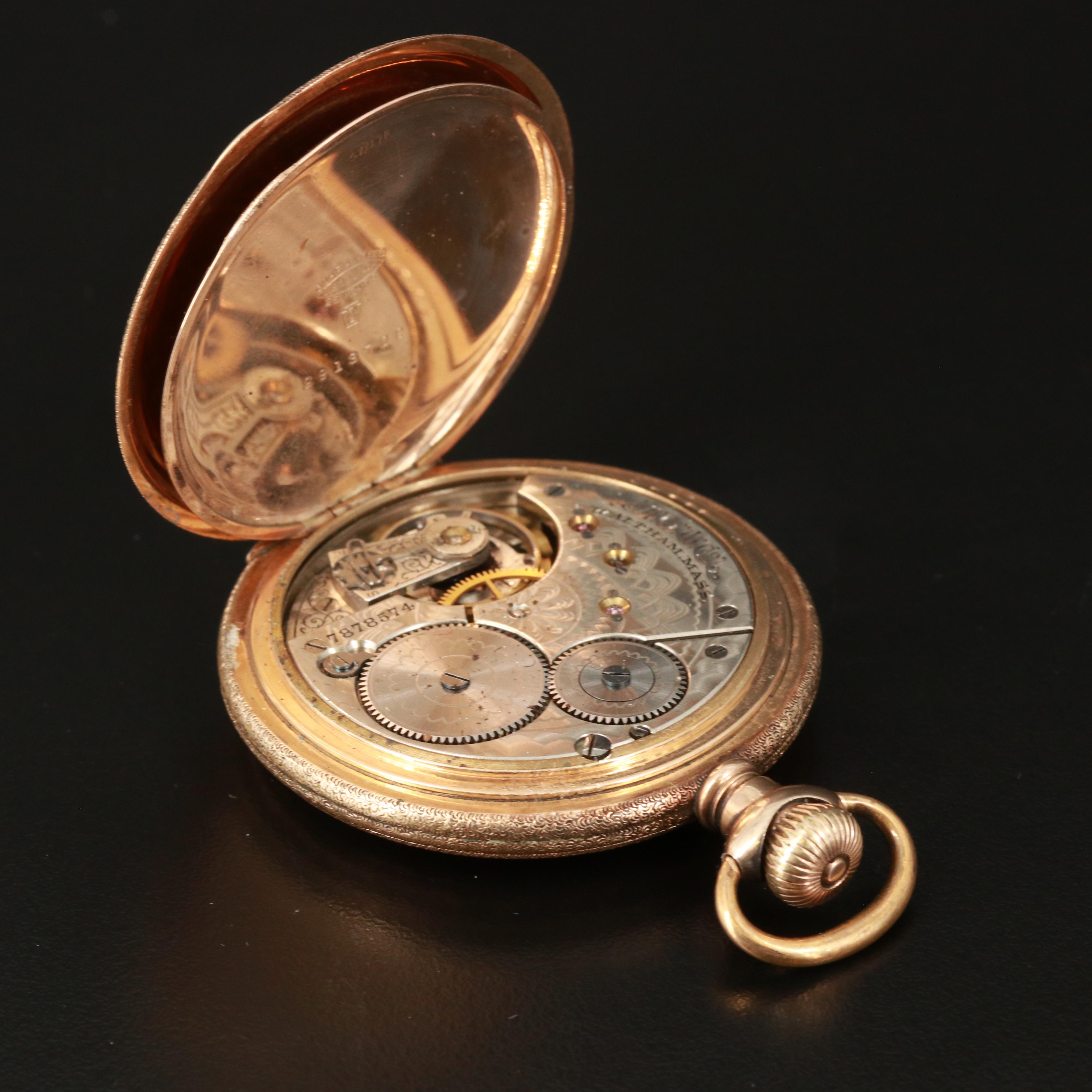 1896 Waltham Gold Filled Pocket Watch