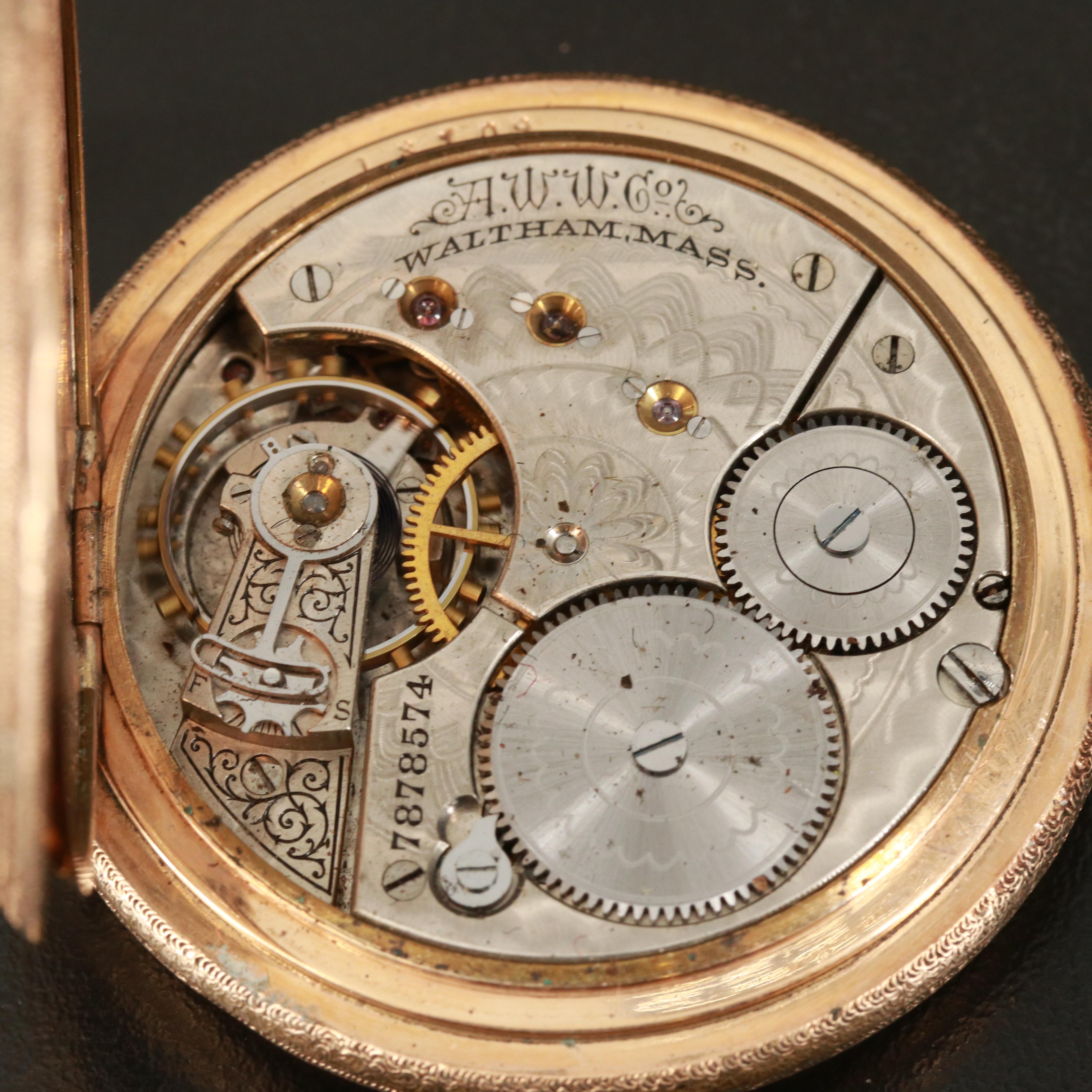 1896 Waltham Gold Filled Pocket Watch