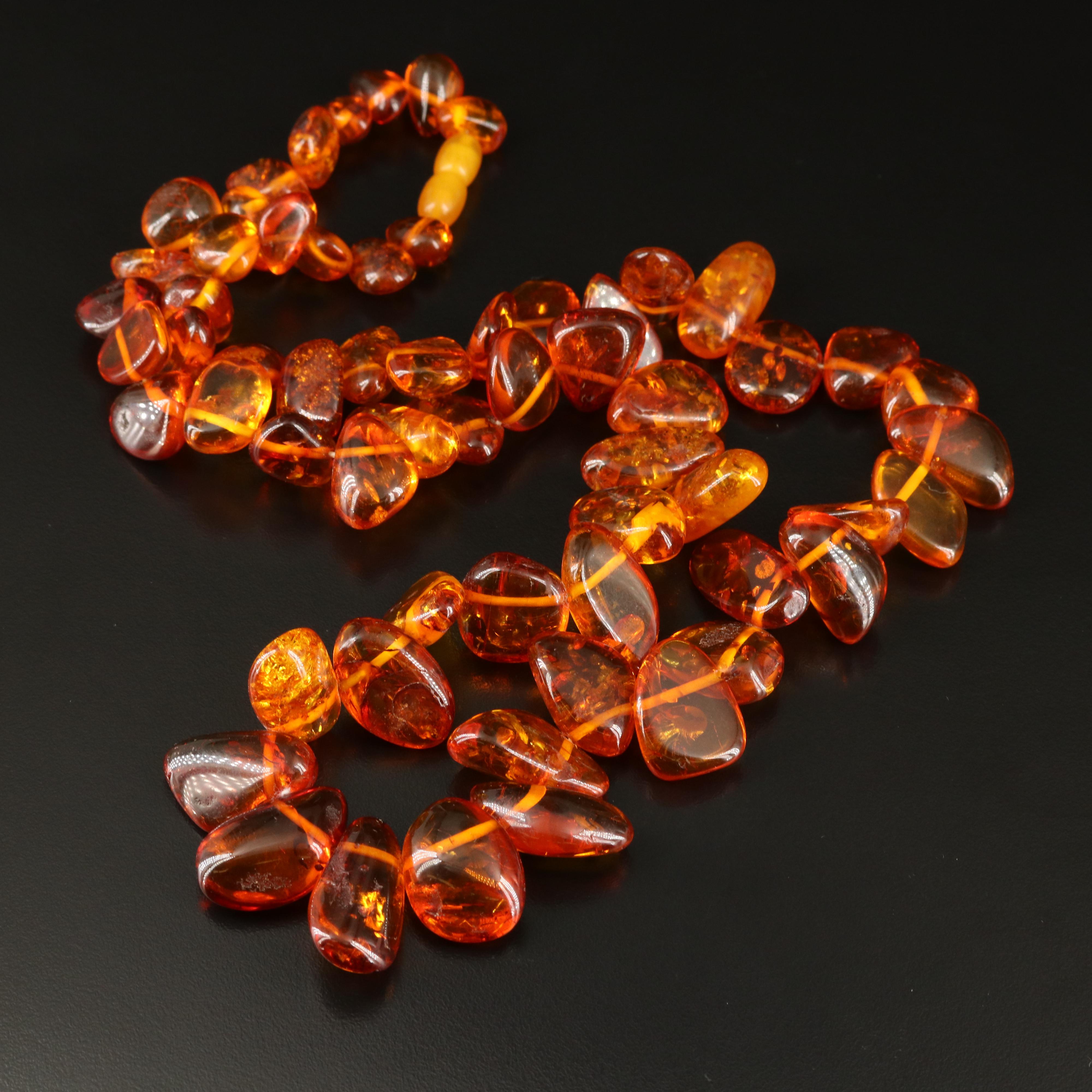 Amber Bead Necklace