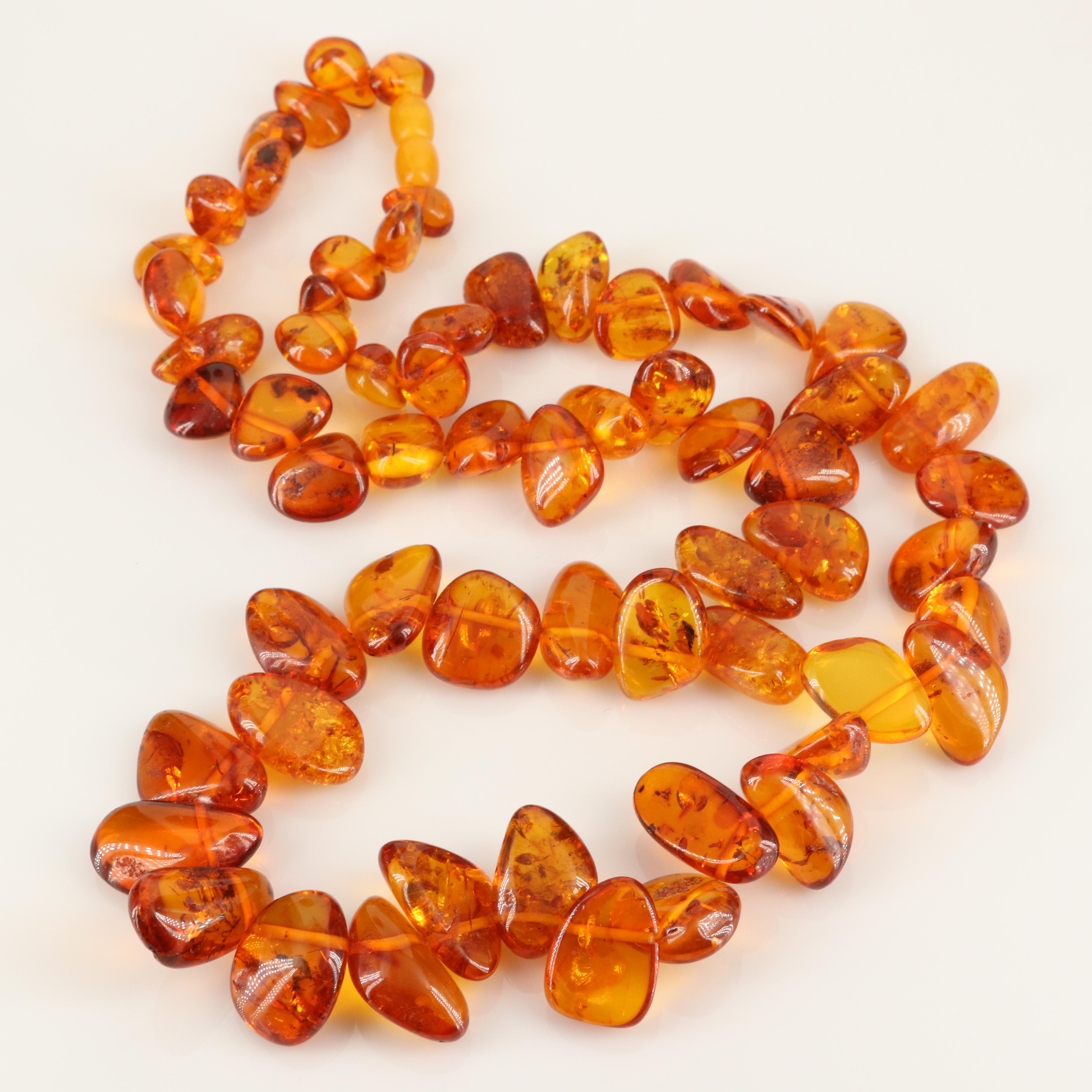 Amber Bead Necklace