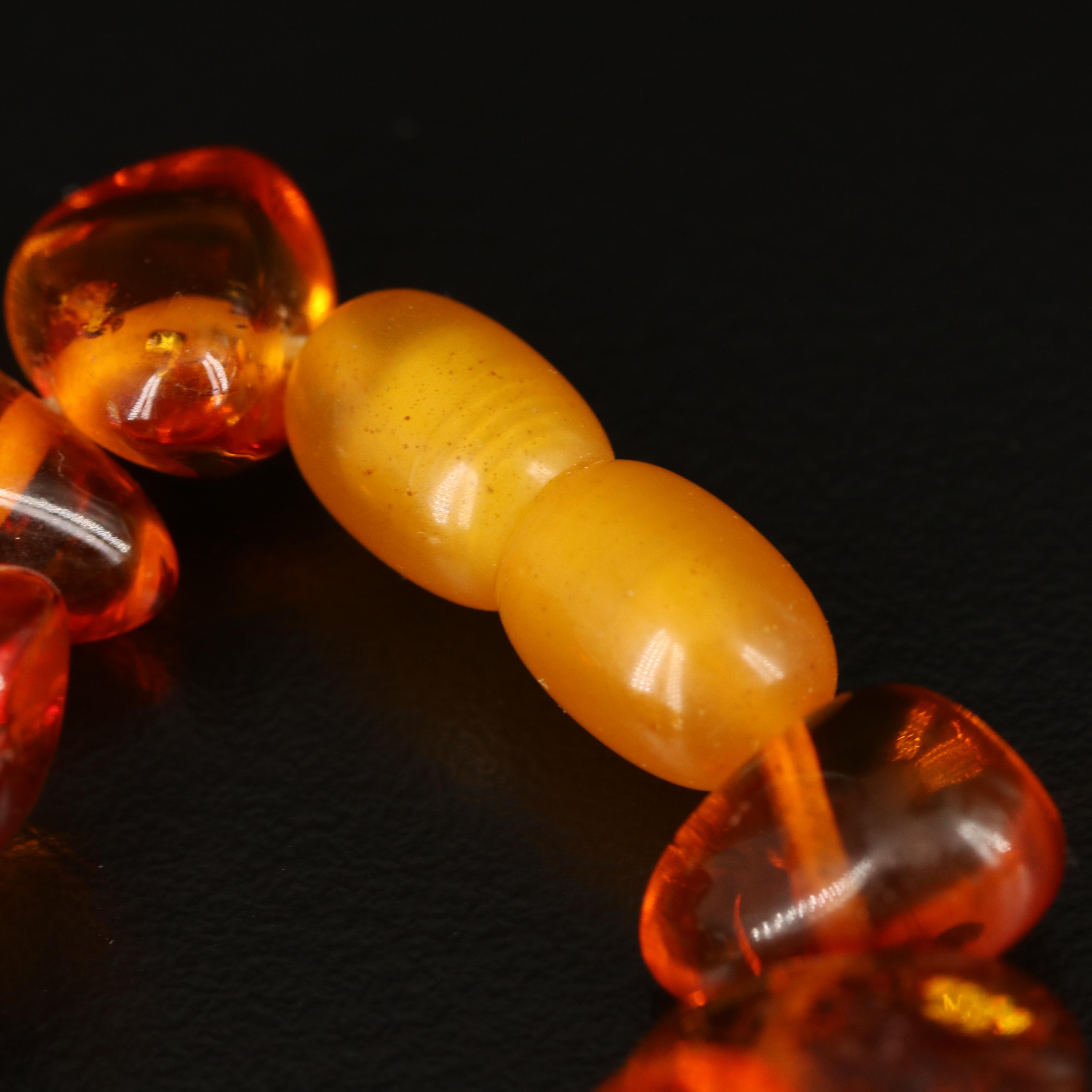 Amber Bead Necklace
