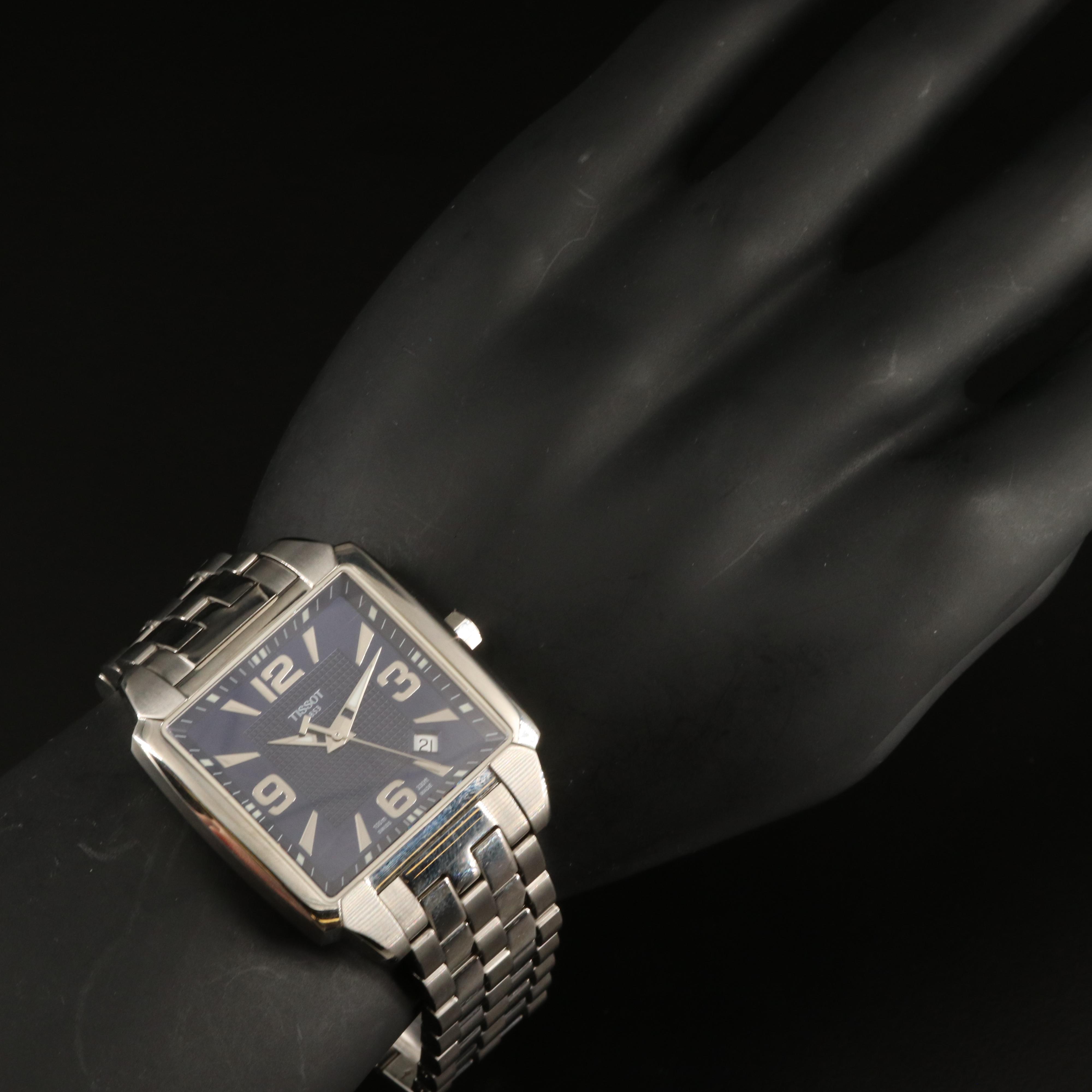 Tissot Quadrato with Date Swiss Made Stainless Steel Watch