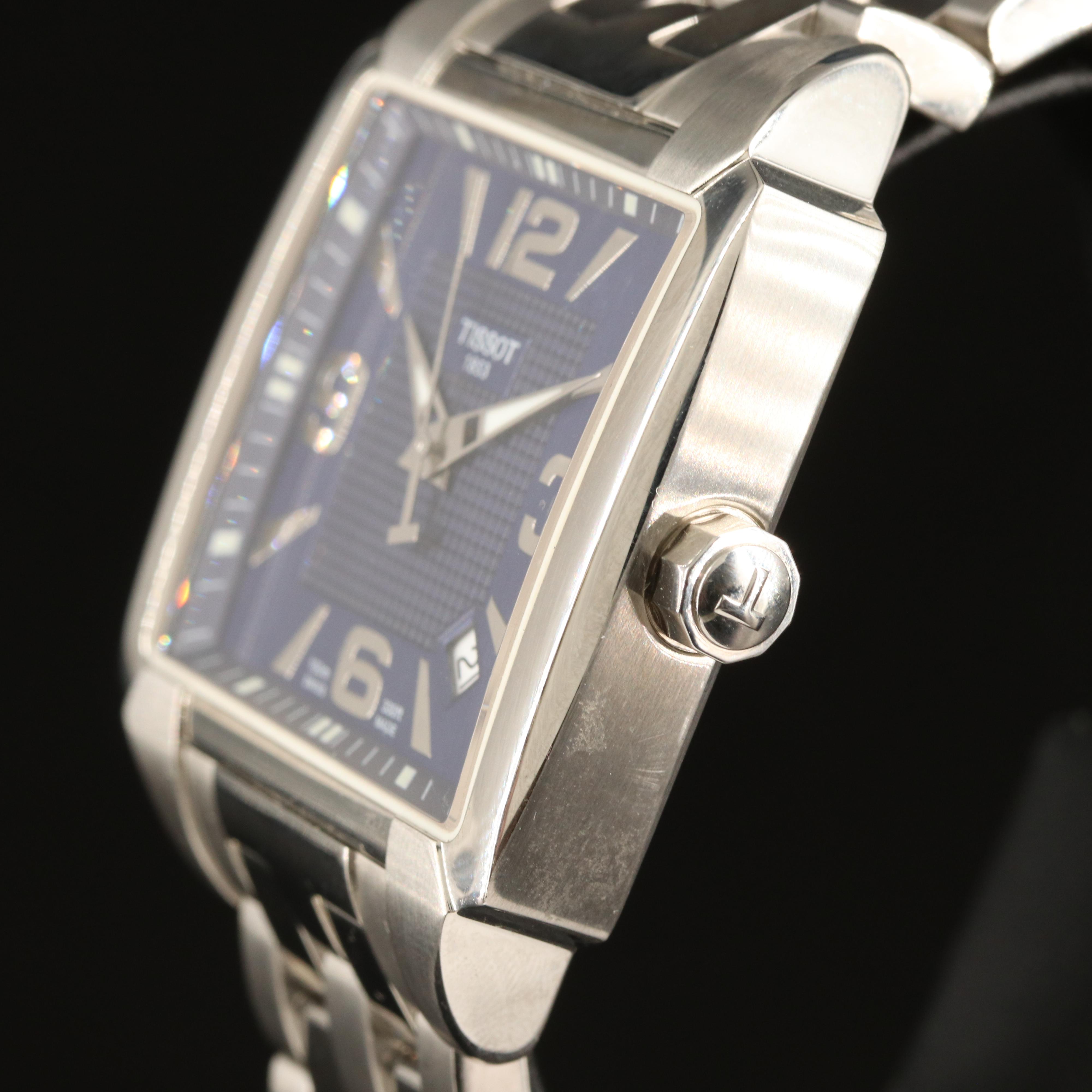 Tissot Quadrato with Date Swiss Made Stainless Steel Watch