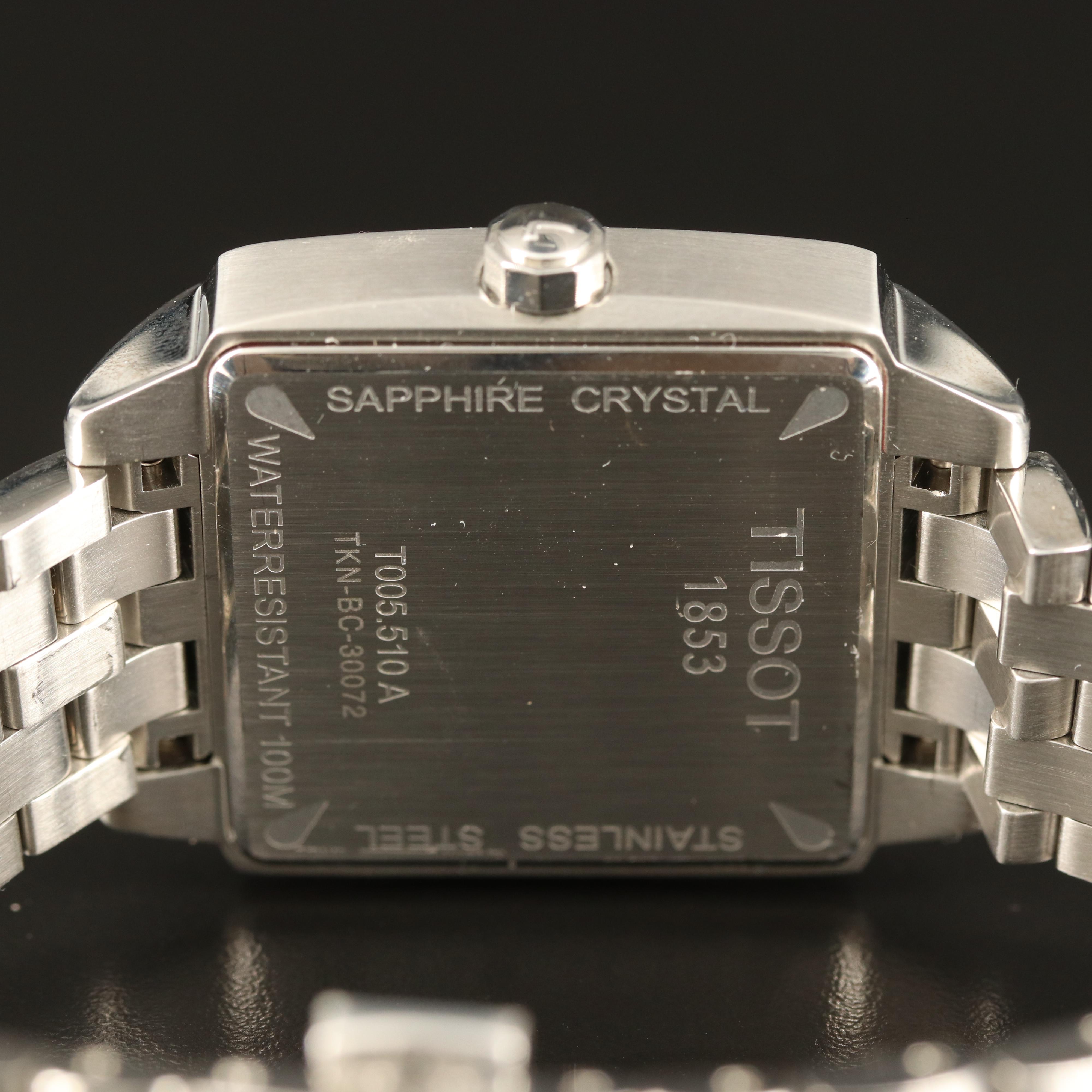 Tissot Quadrato with Date Swiss Made Stainless Steel Watch