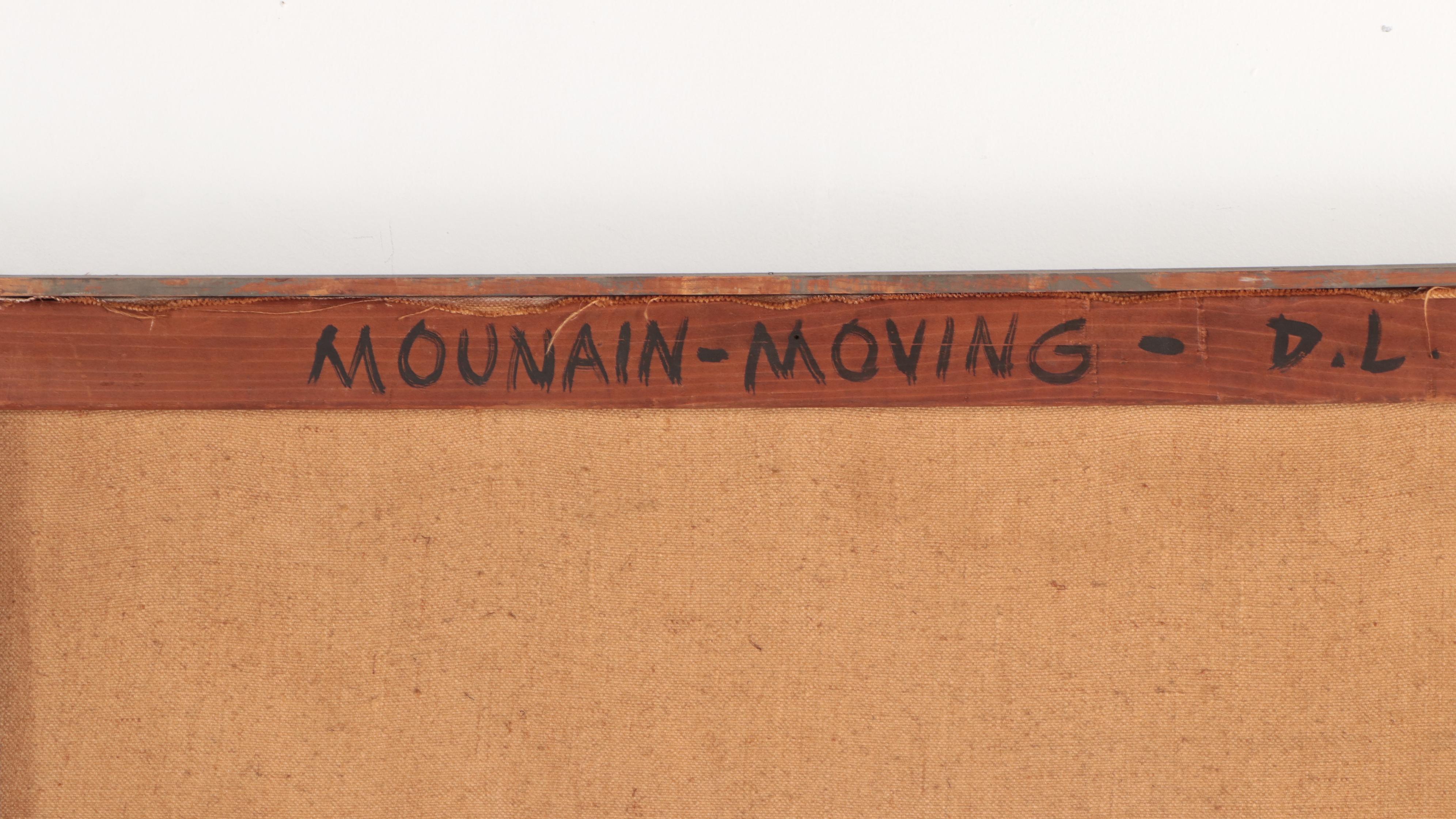 Don Stacy Large-Scale Abstract Oil Painting "Mountain-Moving"