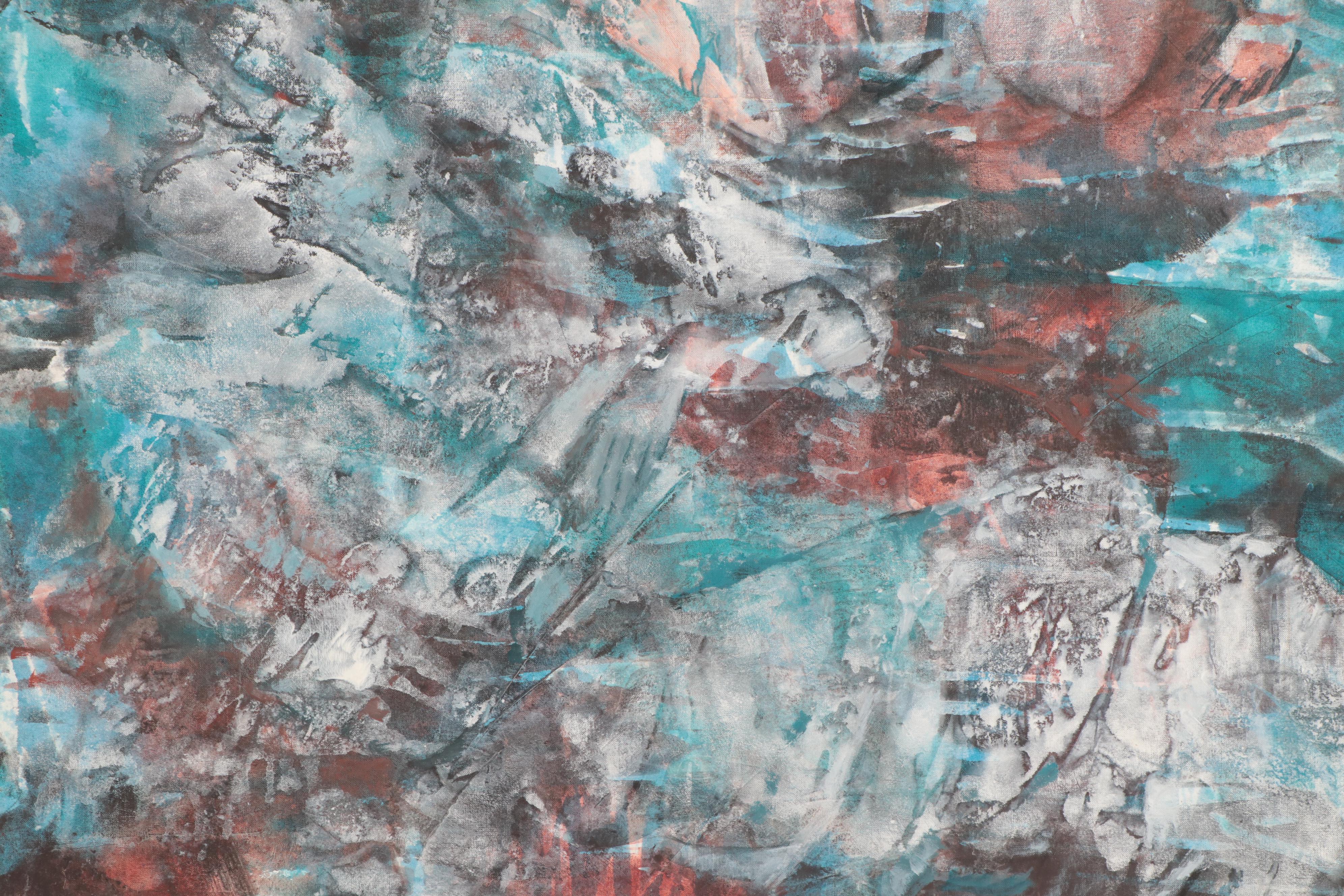 Don Stacy Large-Scale Abstract Oil Painting