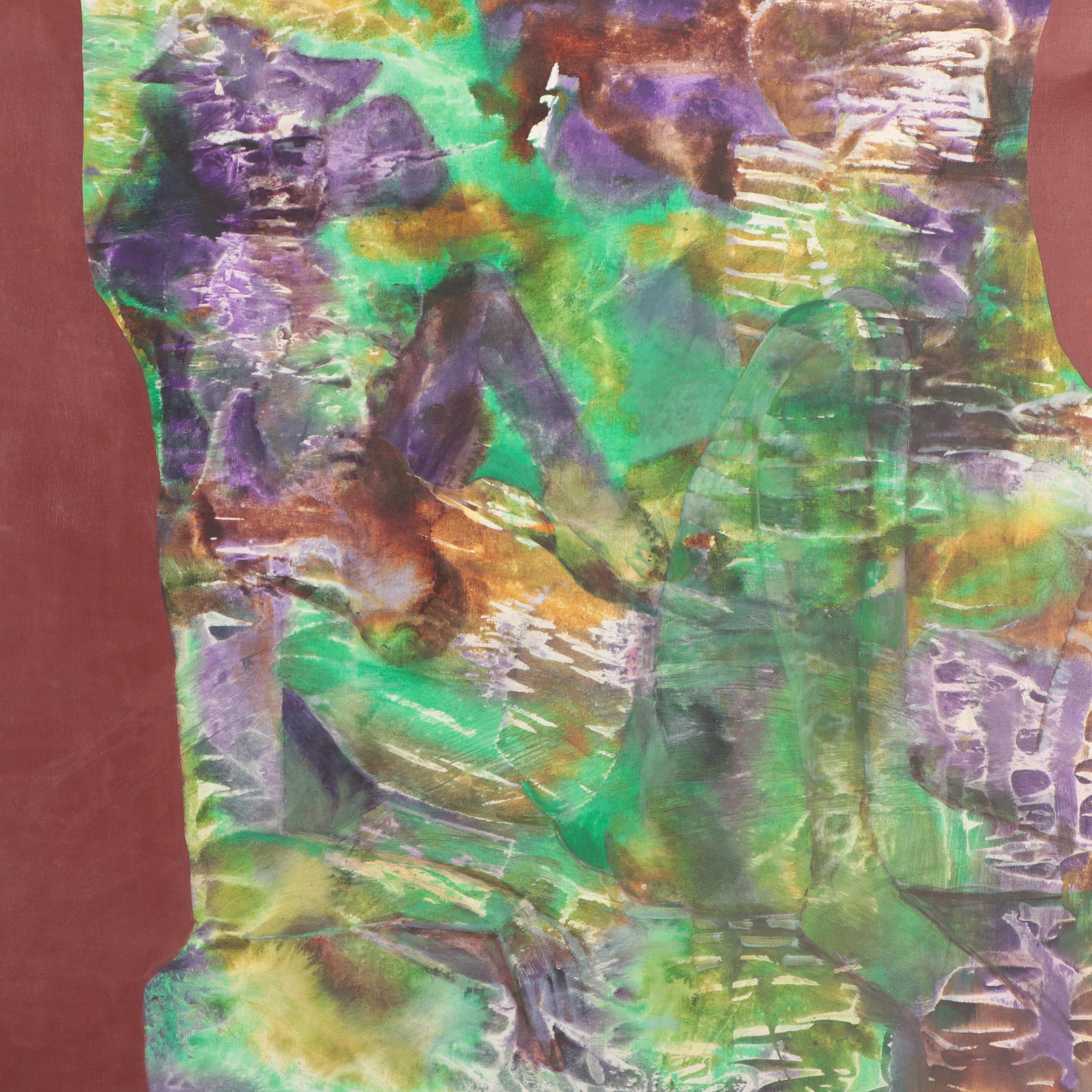 Don Stacy Large-Scale Abstract Oil Painting