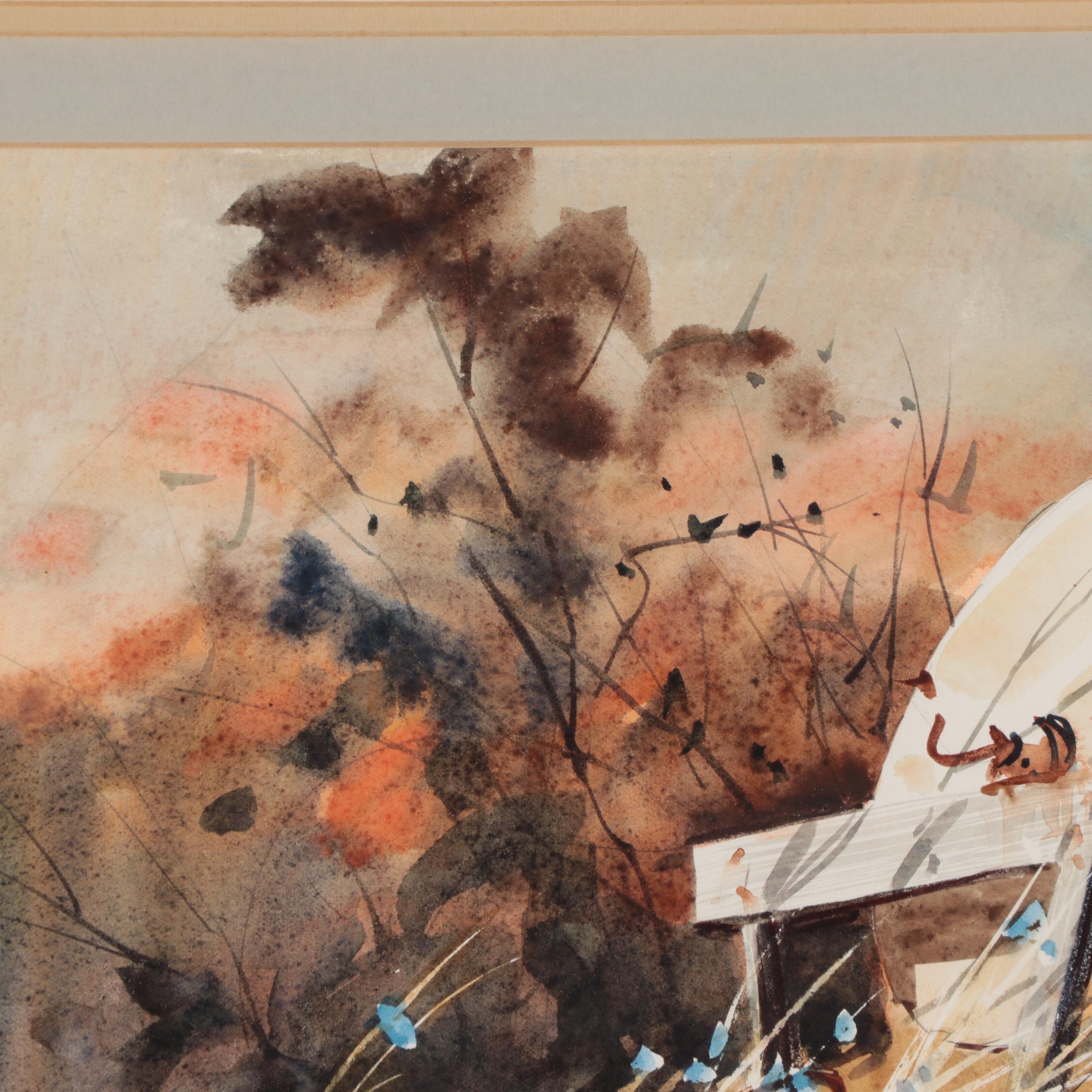 Robert Brubaker Landscape Watercolor Painting