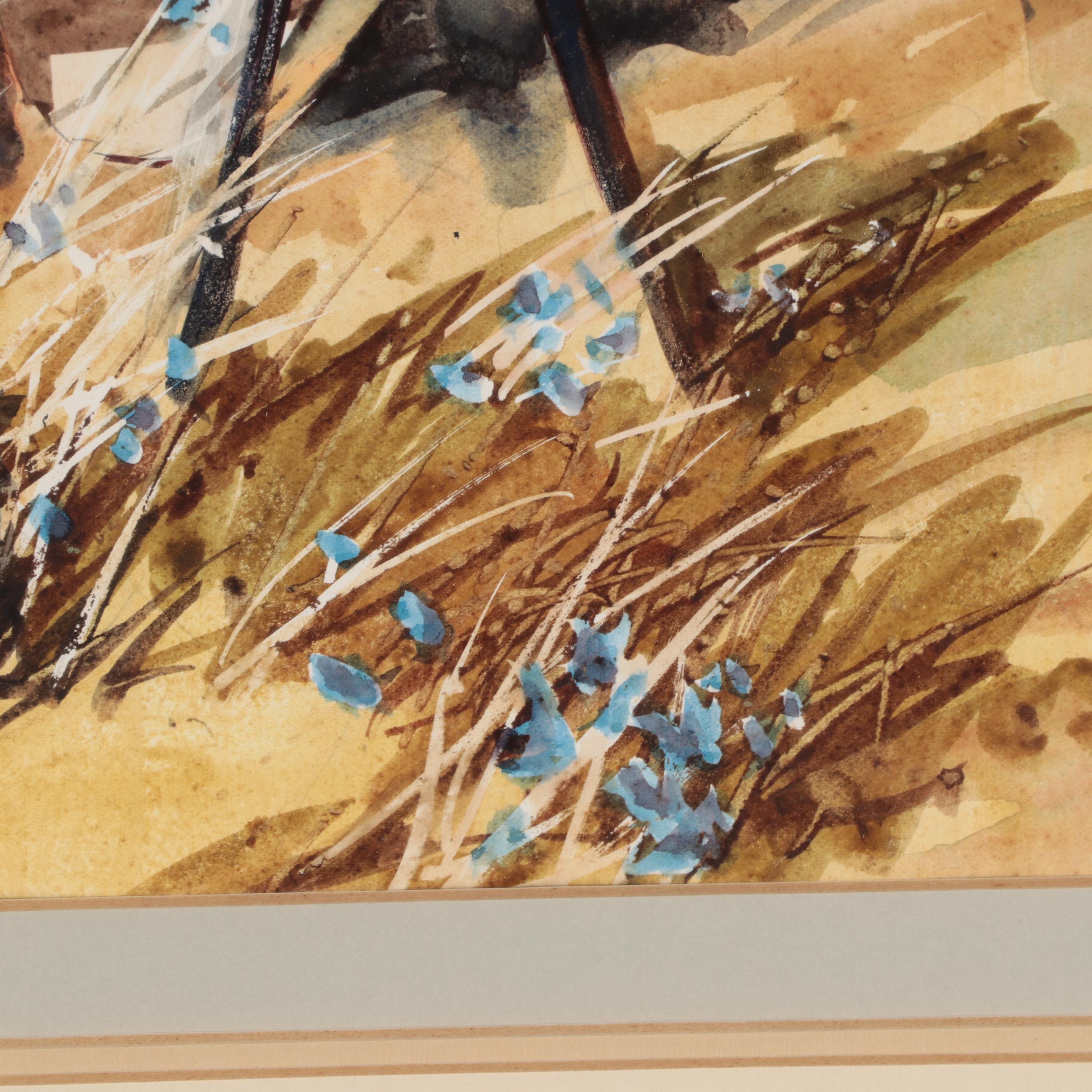 Robert Brubaker Landscape Watercolor Painting