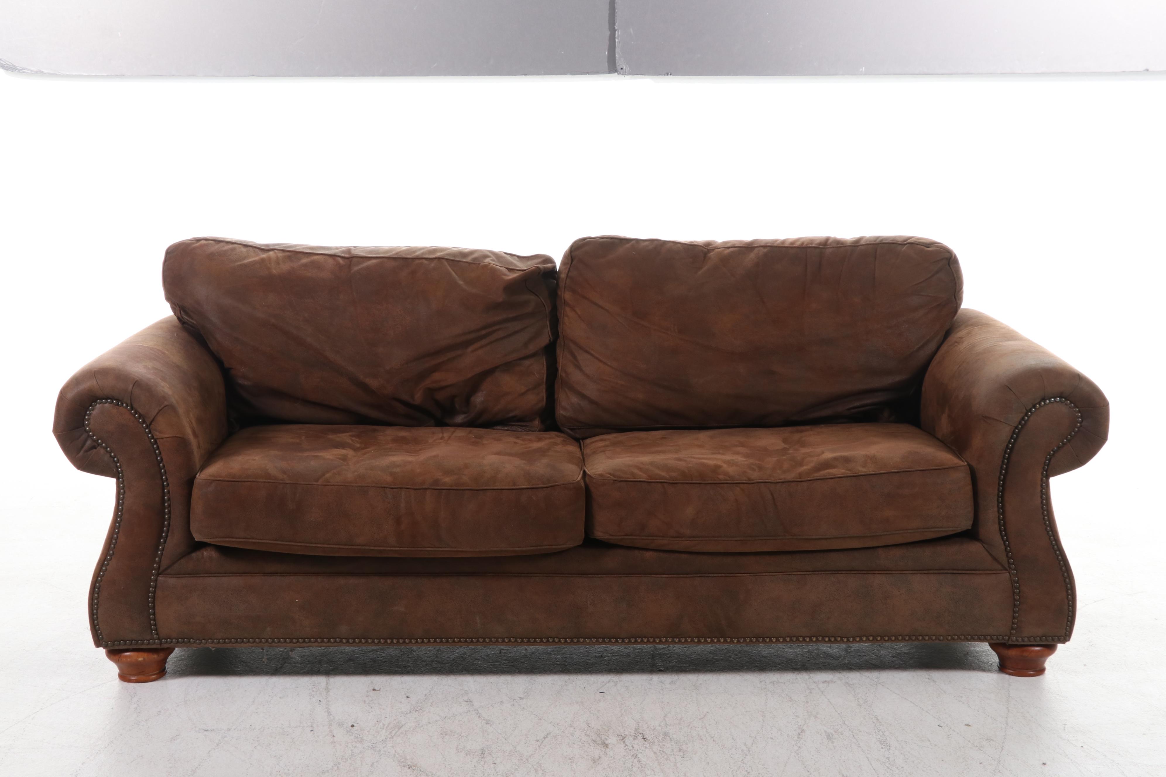 Broyill "Laramie" Microfiber Upholstered Two-Seat Sofa