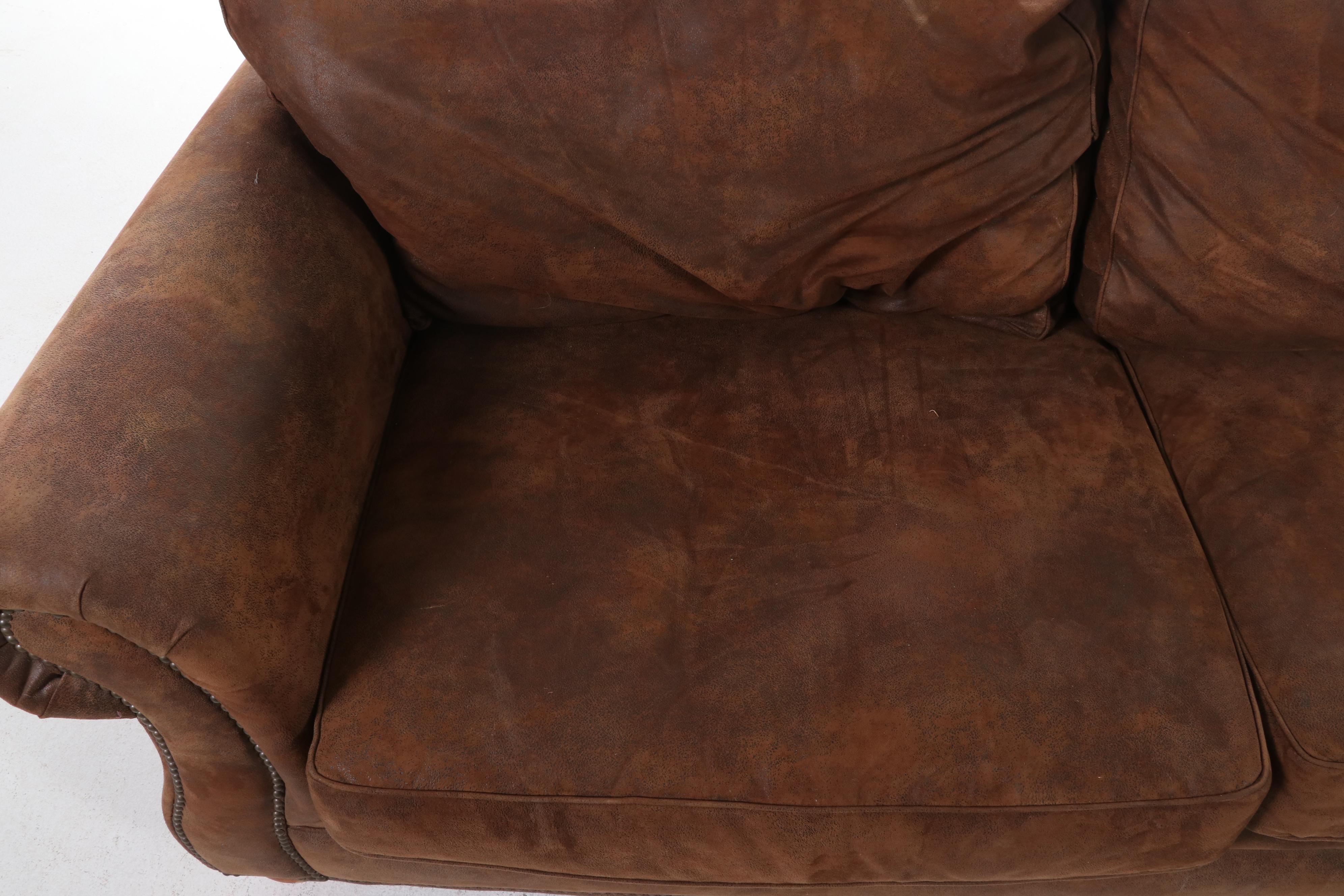 Broyill "Laramie" Microfiber Upholstered Two-Seat Sofa