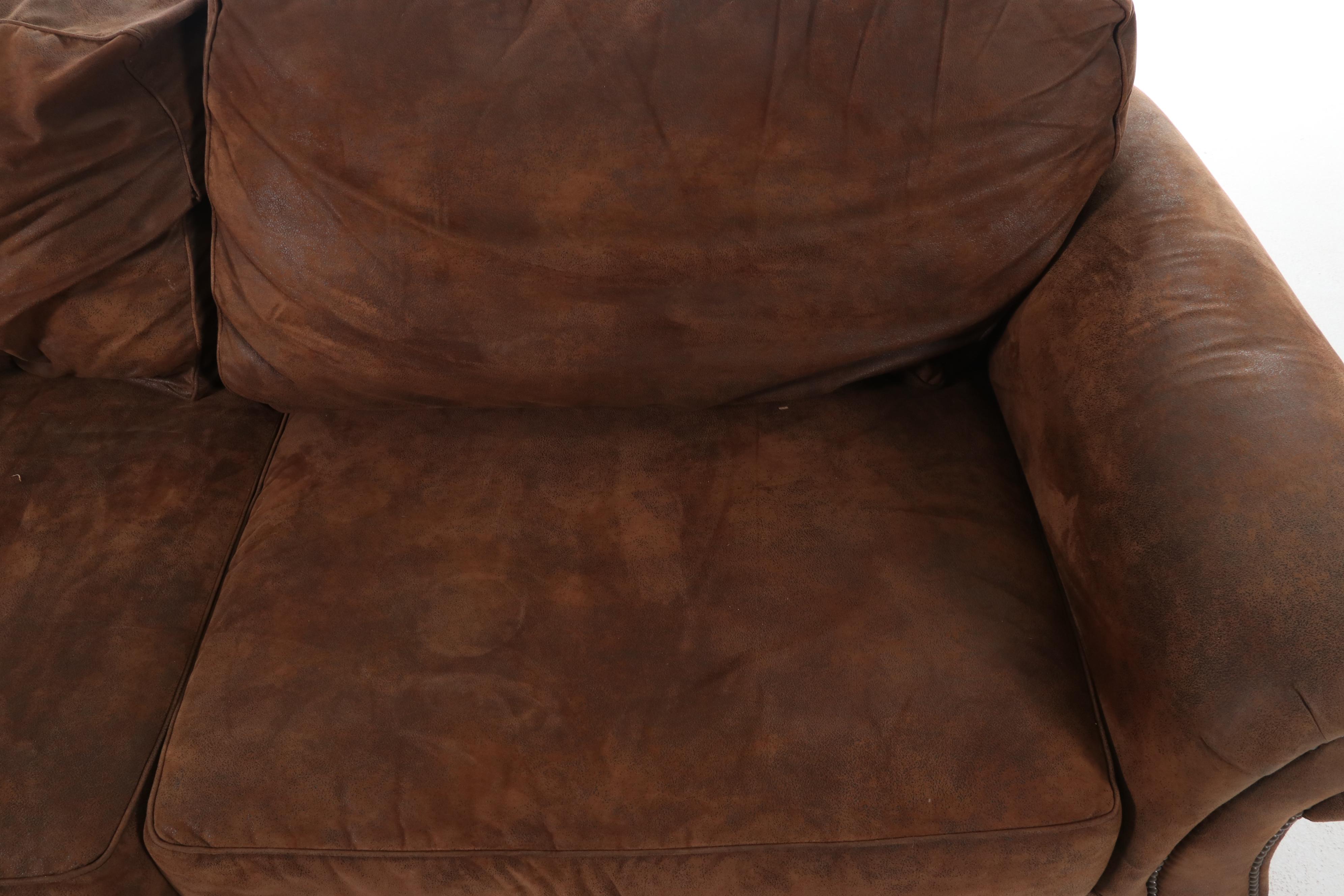 Broyill "Laramie" Microfiber Upholstered Two-Seat Sofa