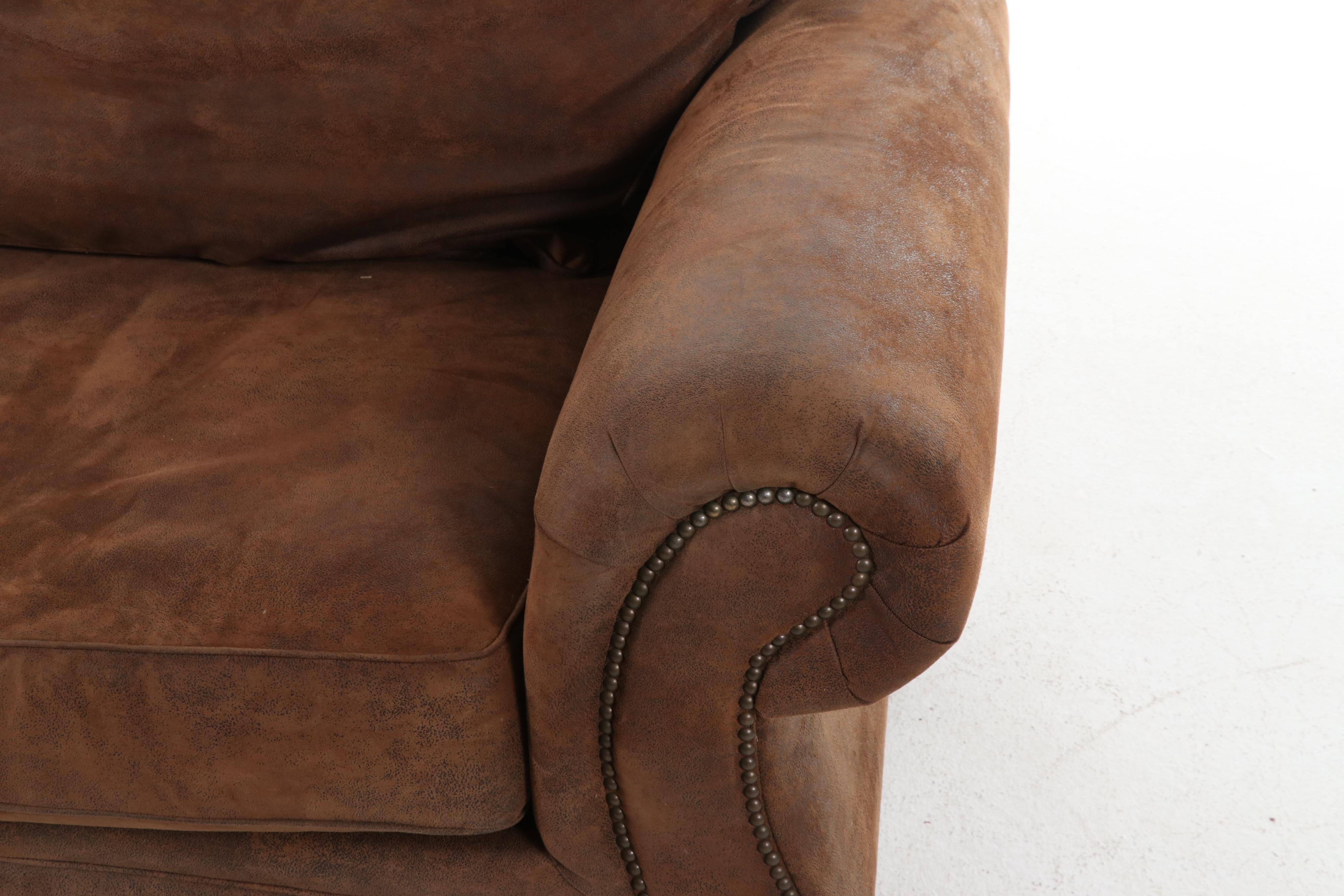 Broyill "Laramie" Microfiber Upholstered Two-Seat Sofa