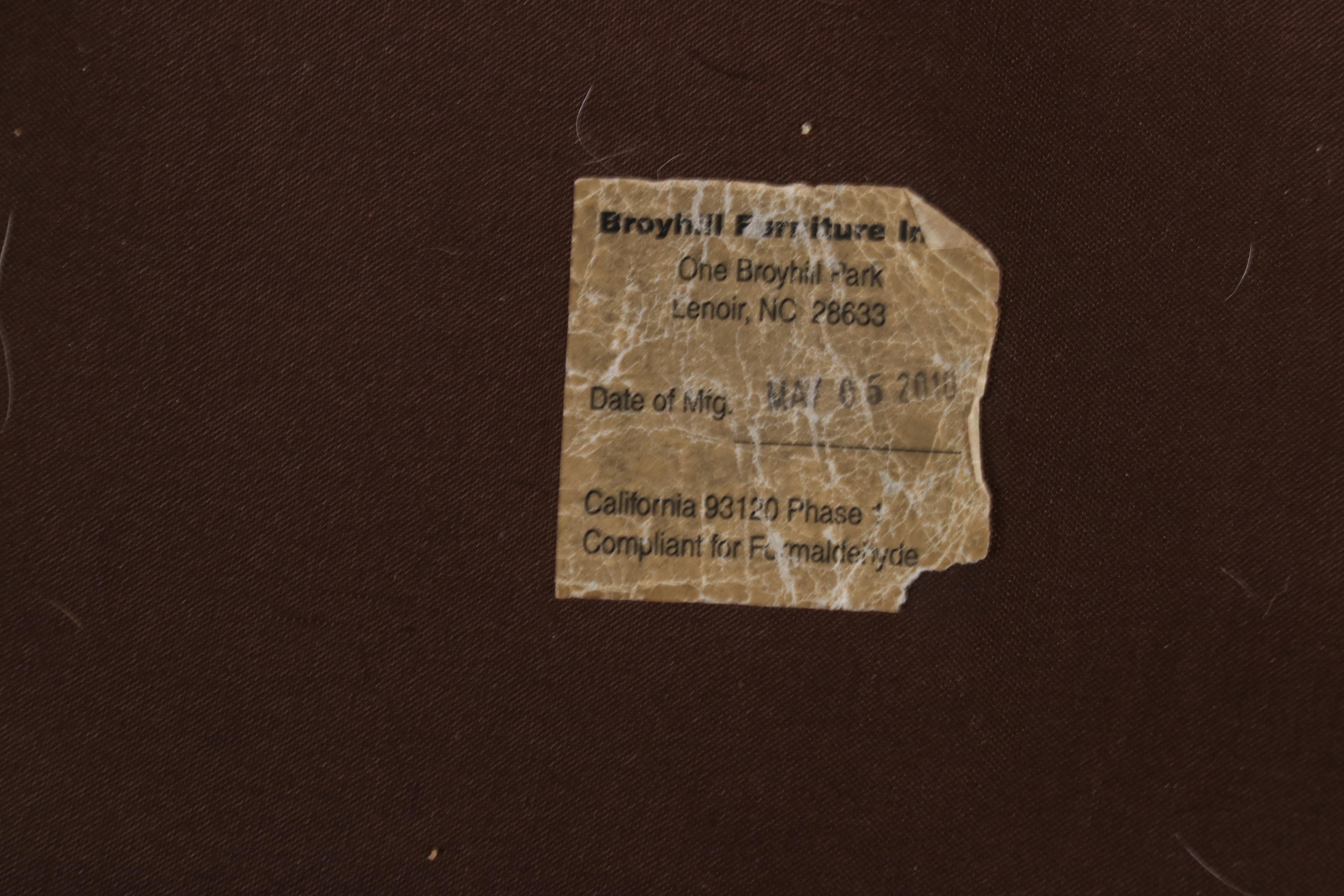 Broyill "Laramie" Microfiber Upholstered Two-Seat Sofa