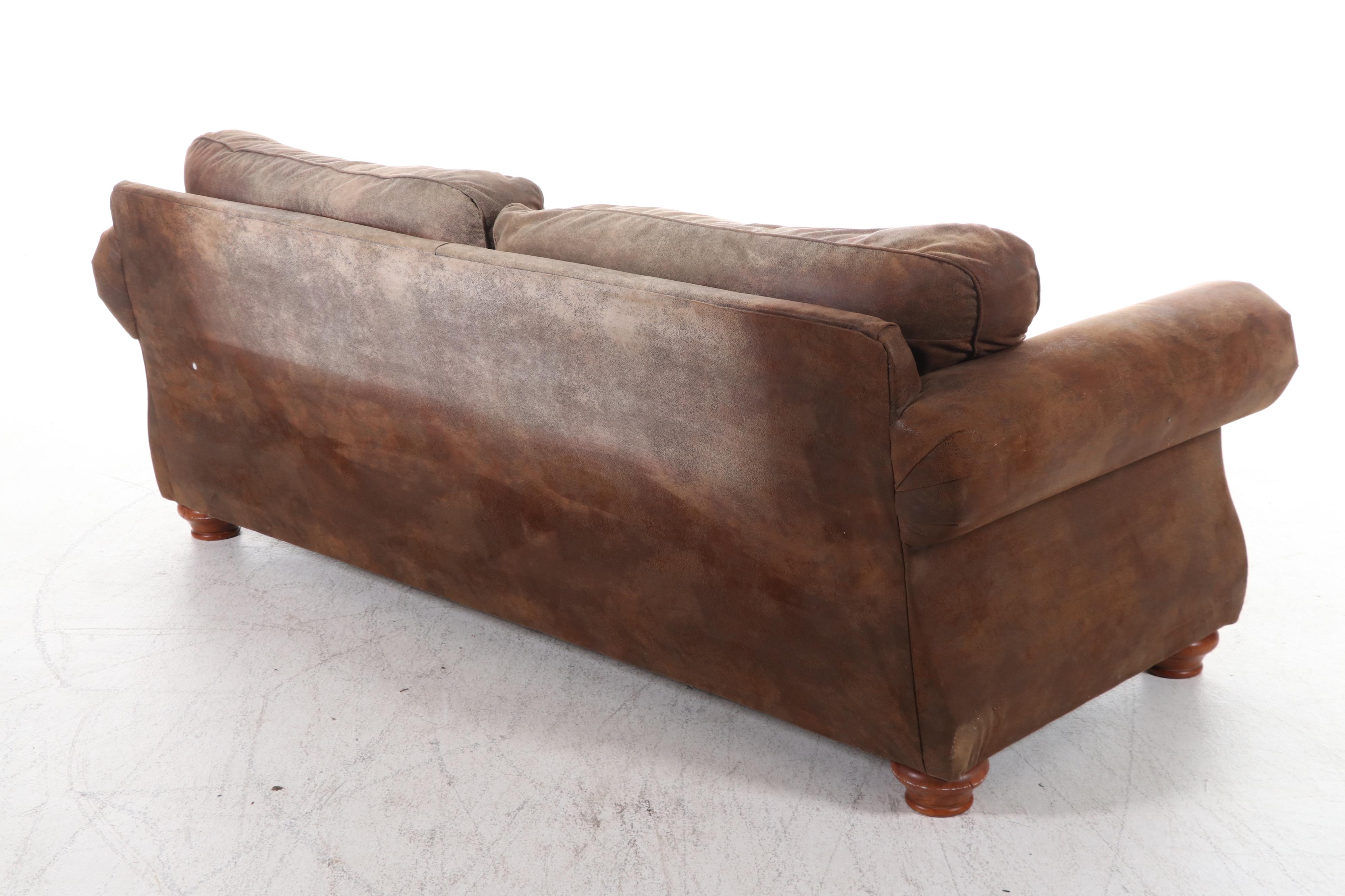 Broyill "Laramie" Microfiber Upholstered Two-Seat Sofa