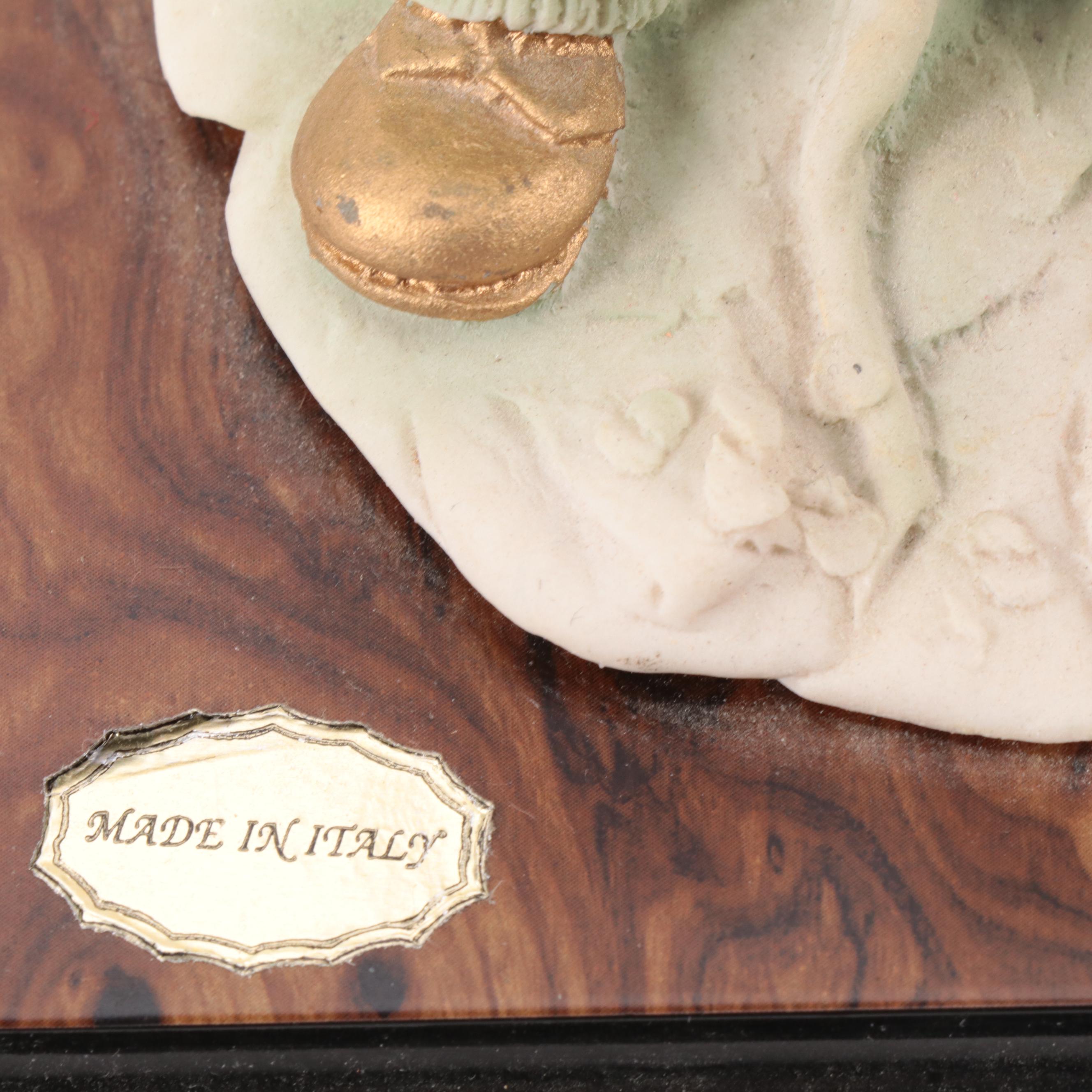 Capodimonte Boy with Axe Resin Figurine, Late 20th Century