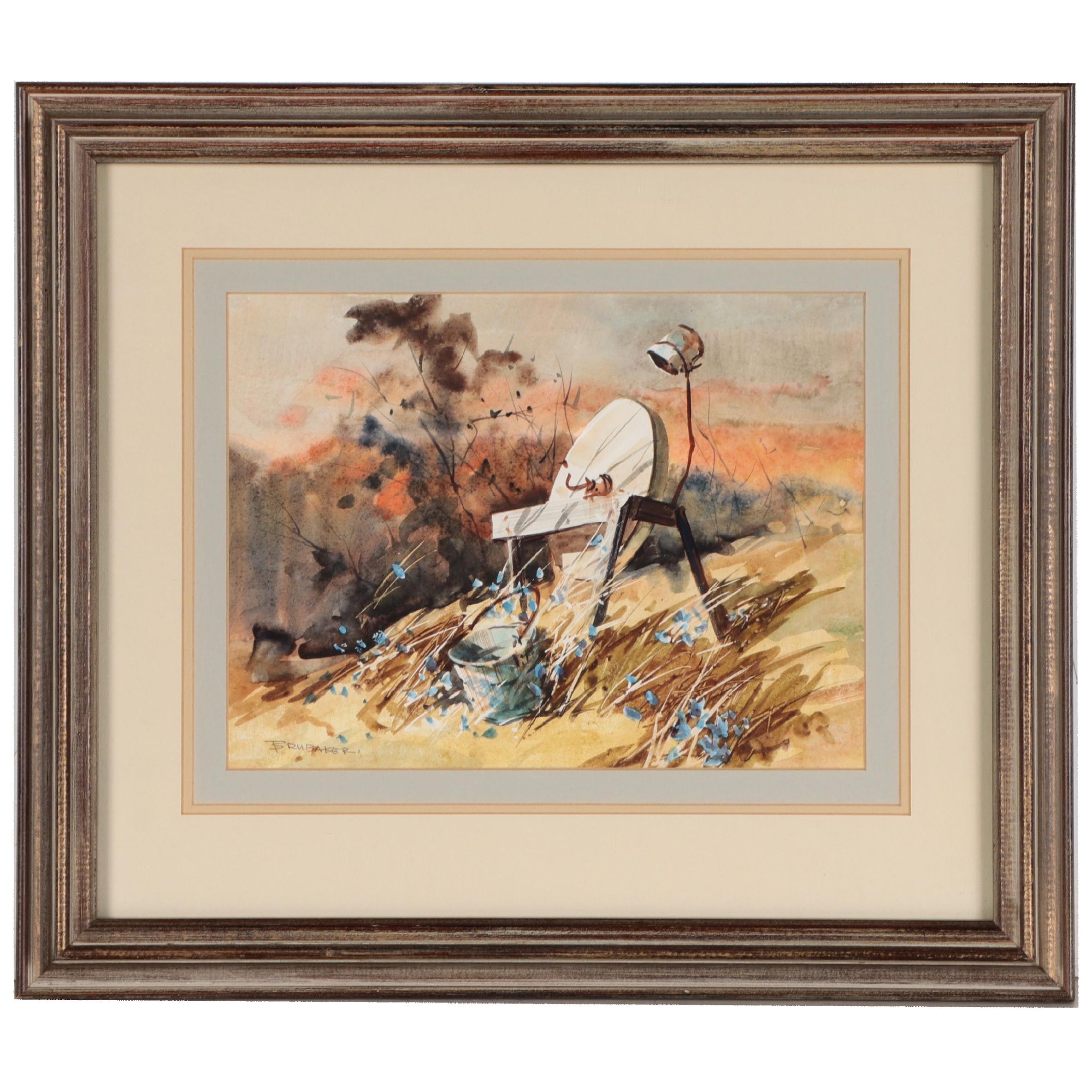 Robert Brubaker Landscape Watercolor Painting