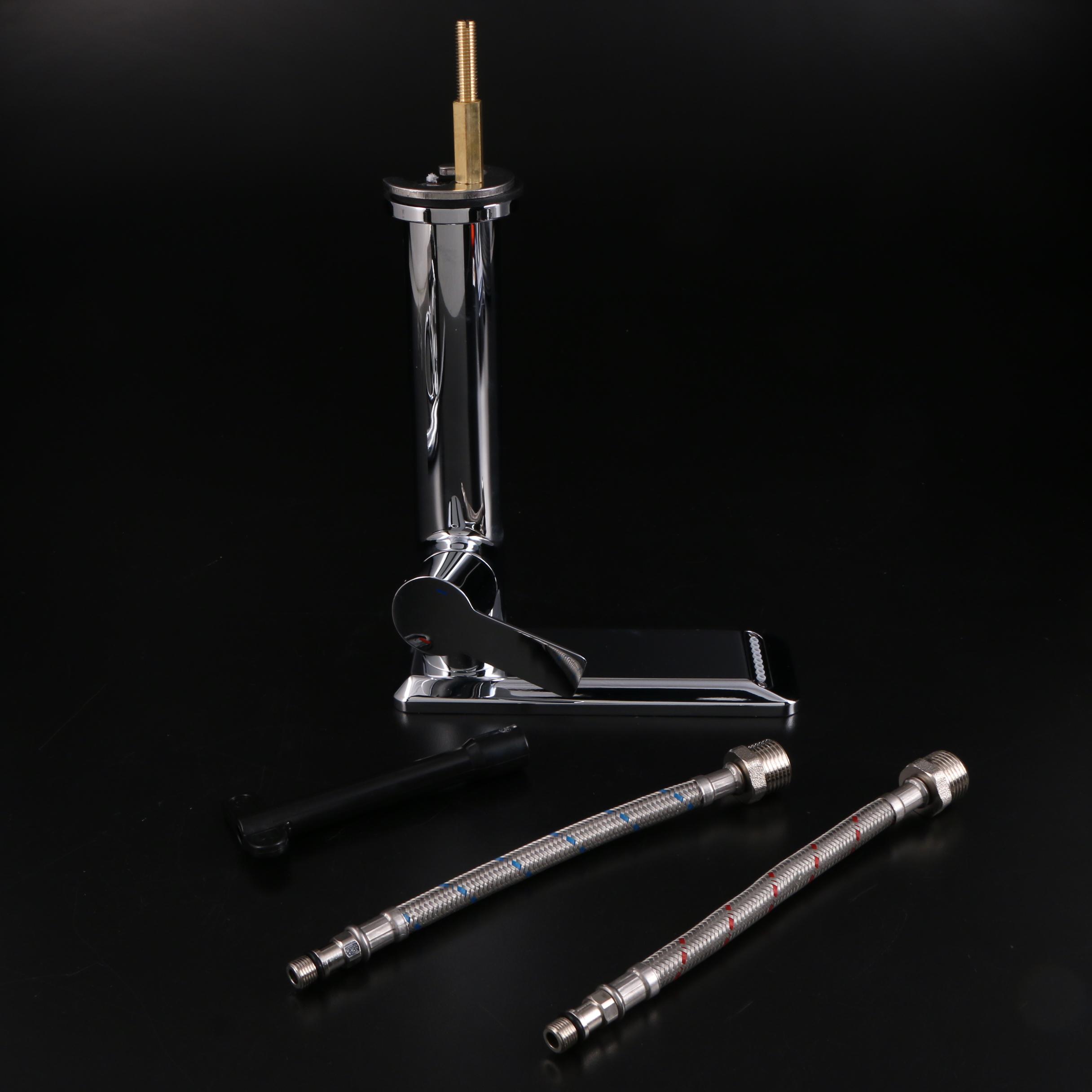 Chrome Towel Ring, Towel Bar, Massage Showerhead, Vessel Single Lever Faucet