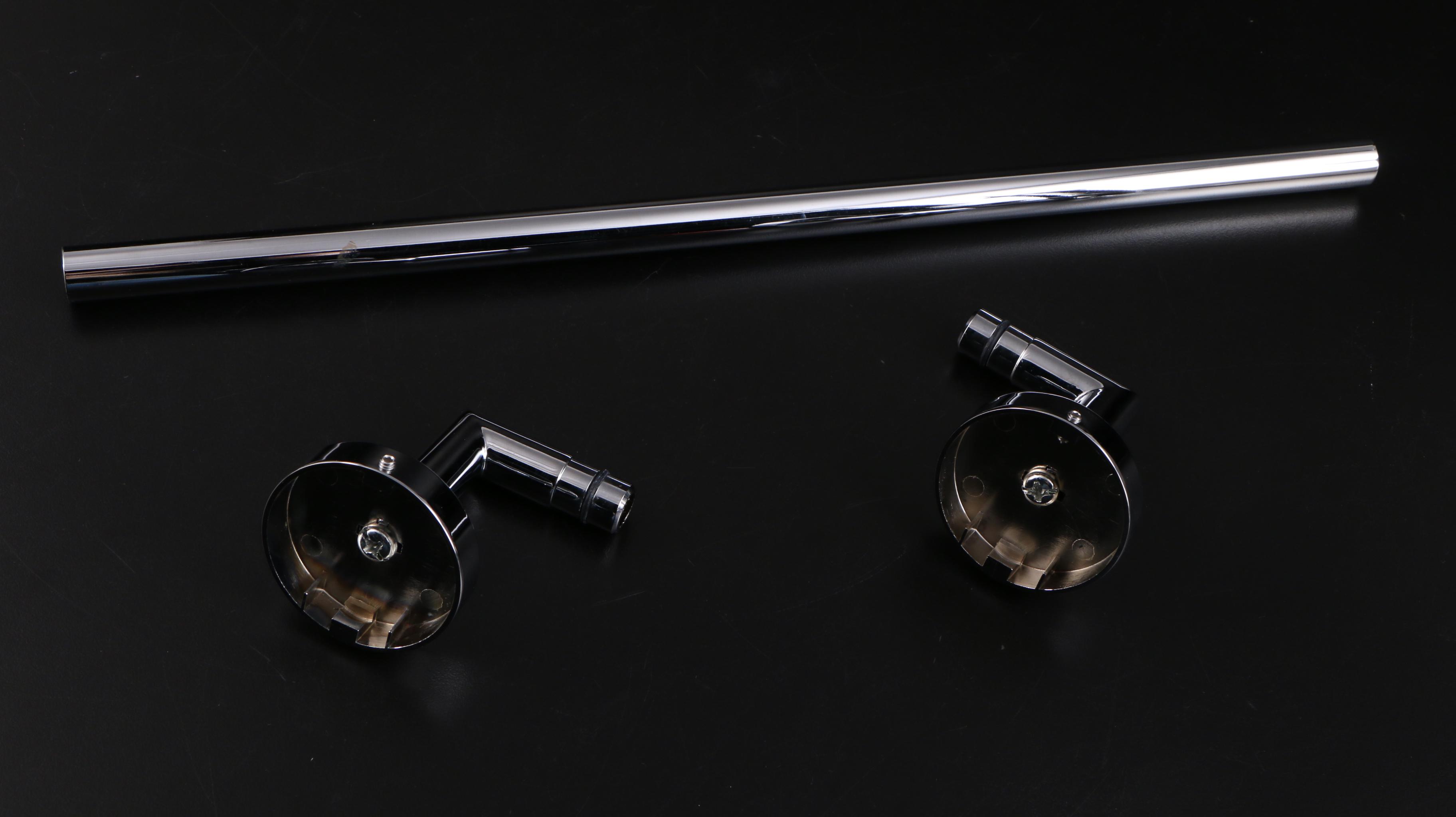 Chrome Towel Ring, Towel Bar, Massage Showerhead, Vessel Single Lever Faucet