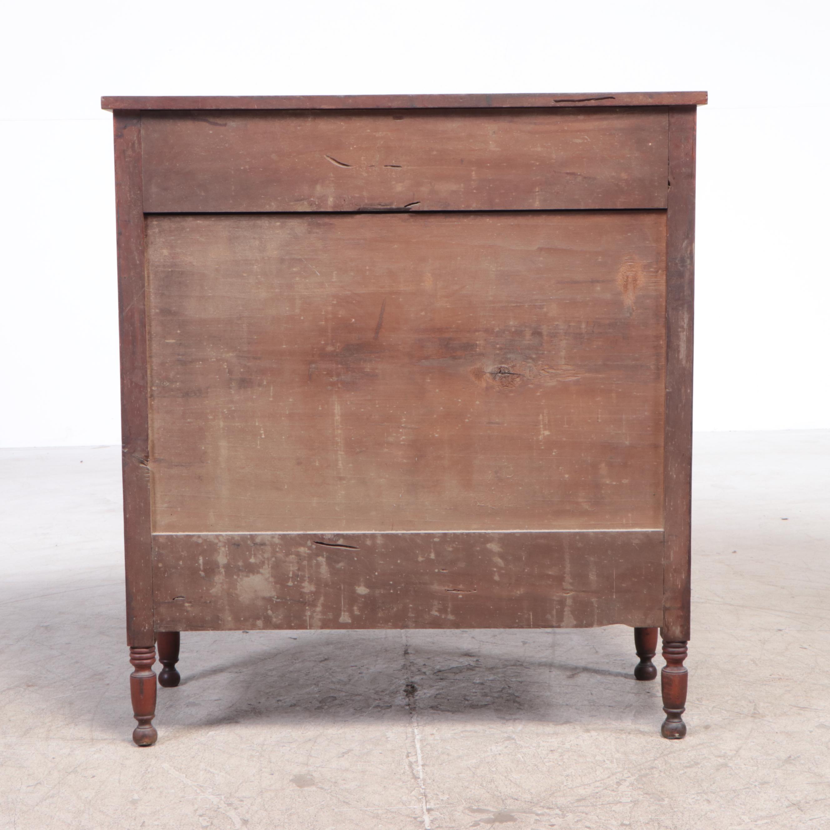Late Federal Cherrywood Four-Drawer Chest, Second Quarter 19th Century