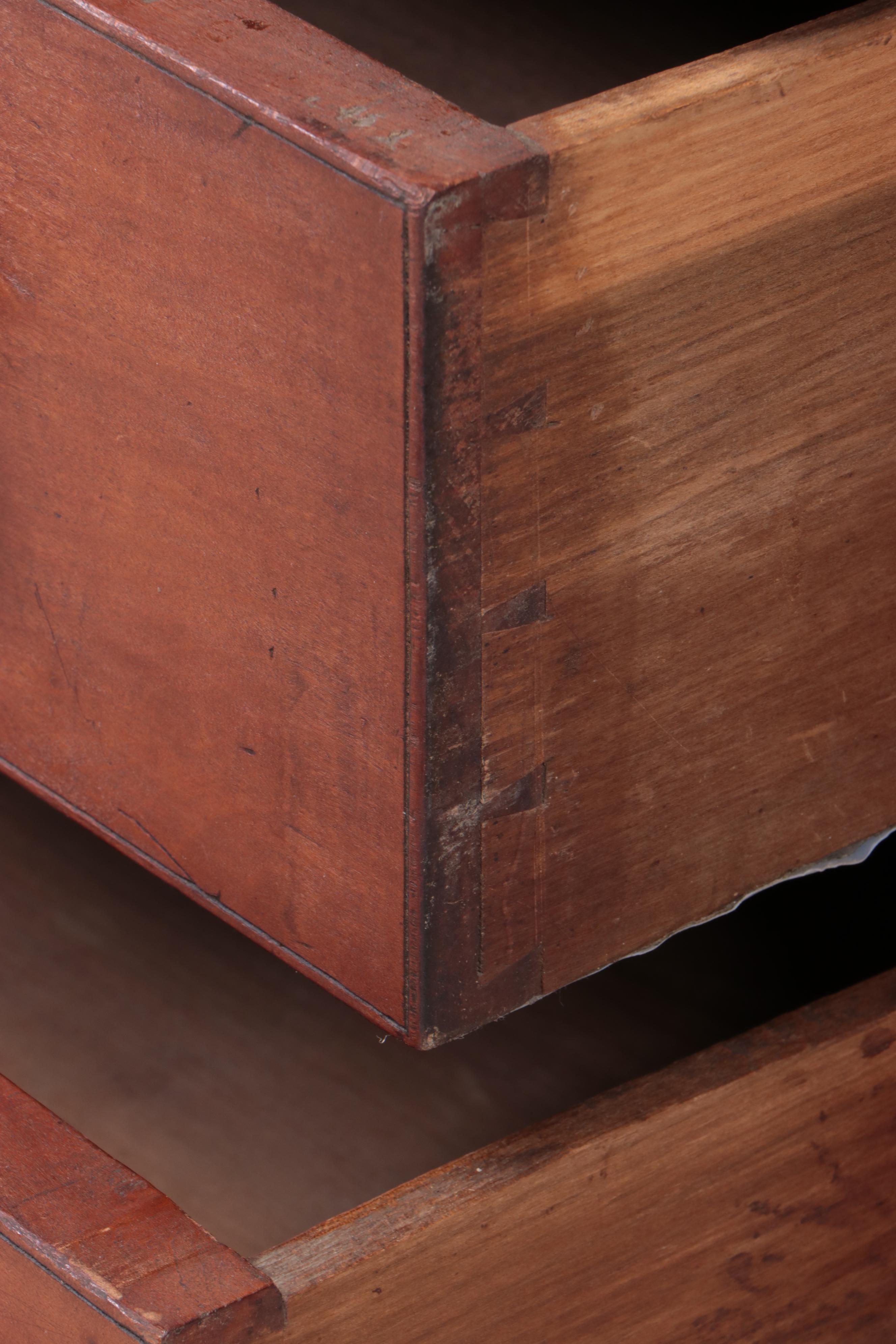 Late Federal Cherrywood Four-Drawer Chest, Second Quarter 19th Century
