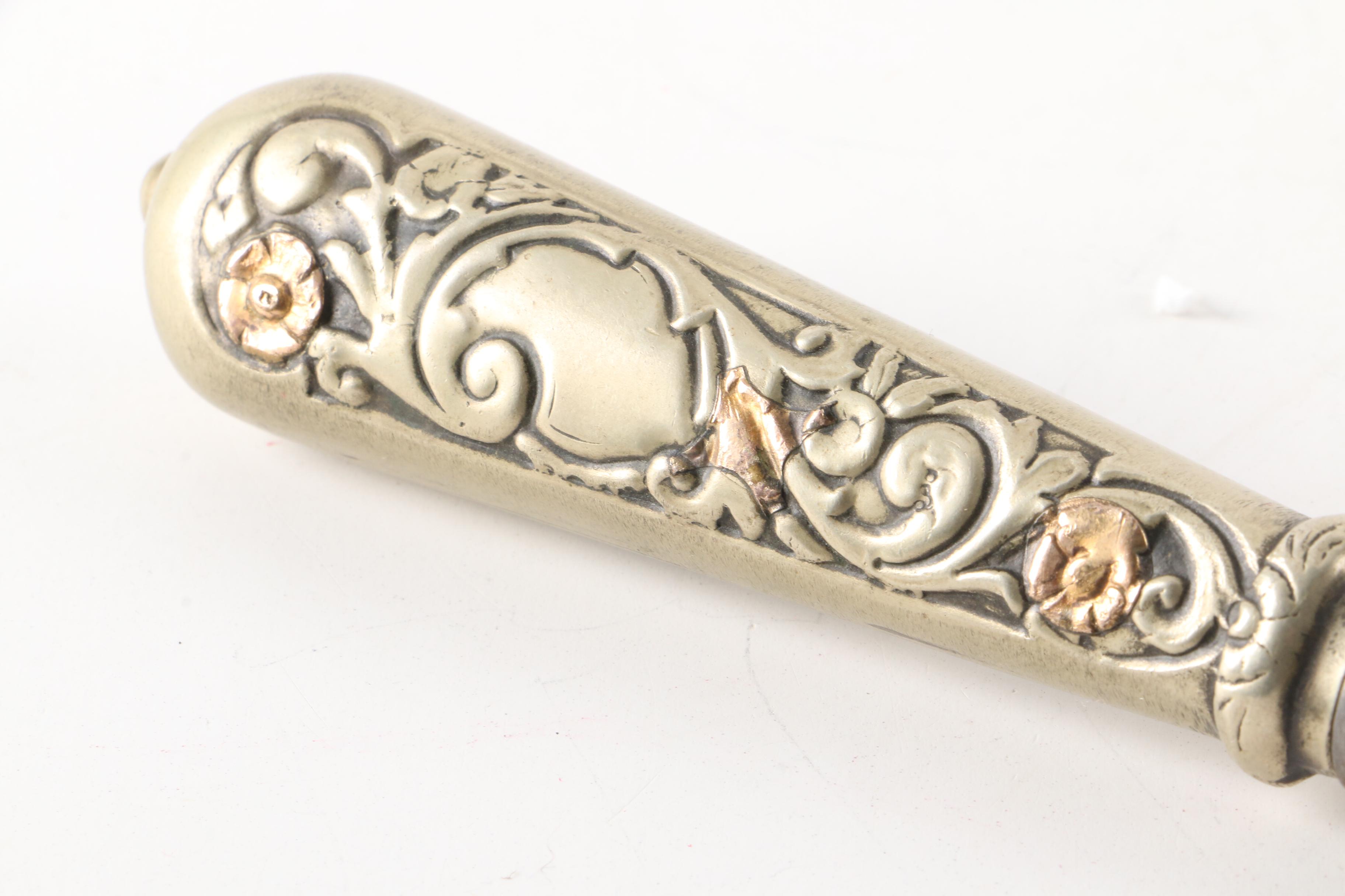 Alimar Tandil Argentine Alpaca Silver Handle and Forged Steel Guacho Knife