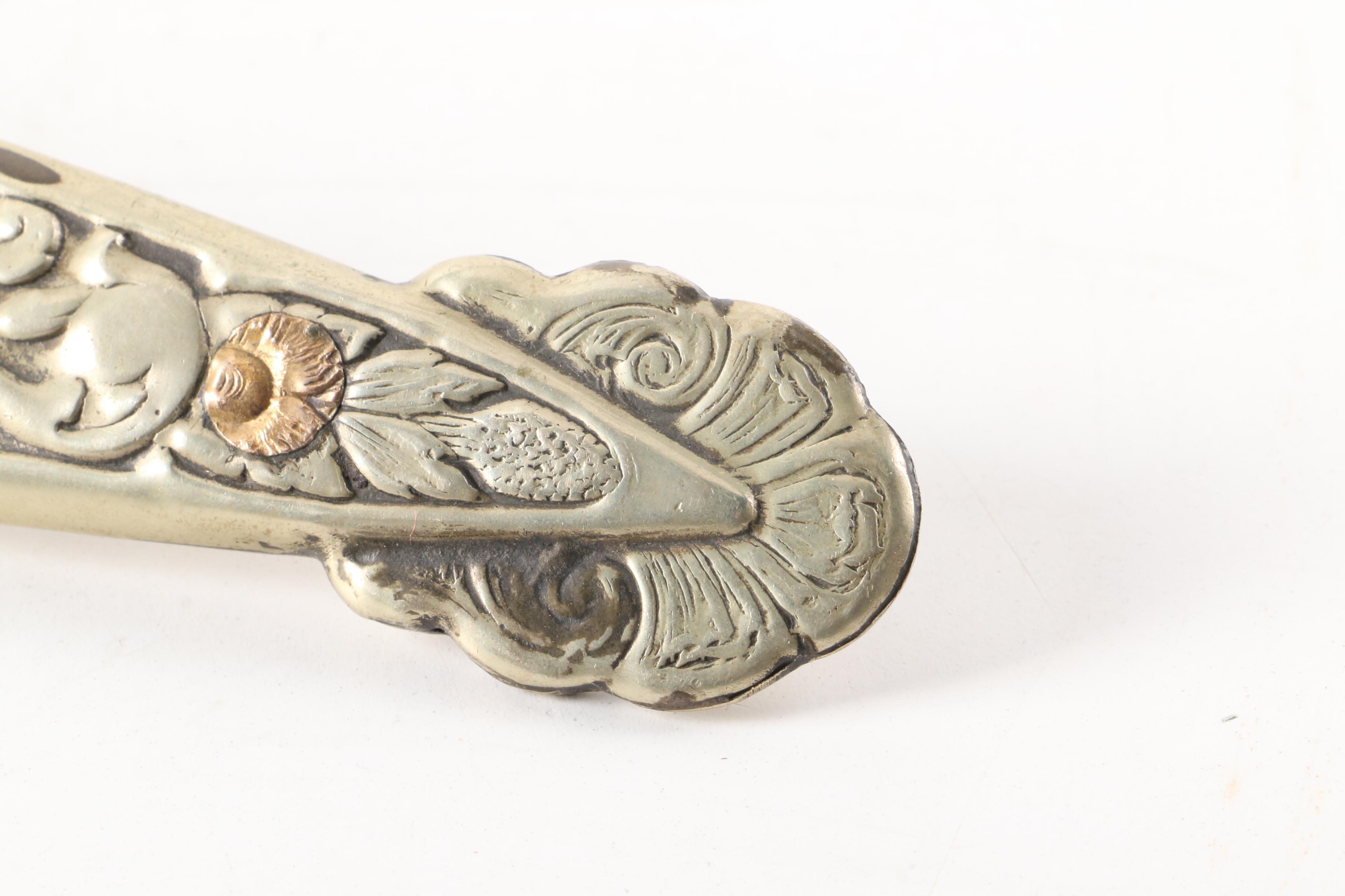 Alimar Tandil Argentine Alpaca Silver Handle and Forged Steel Guacho Knife