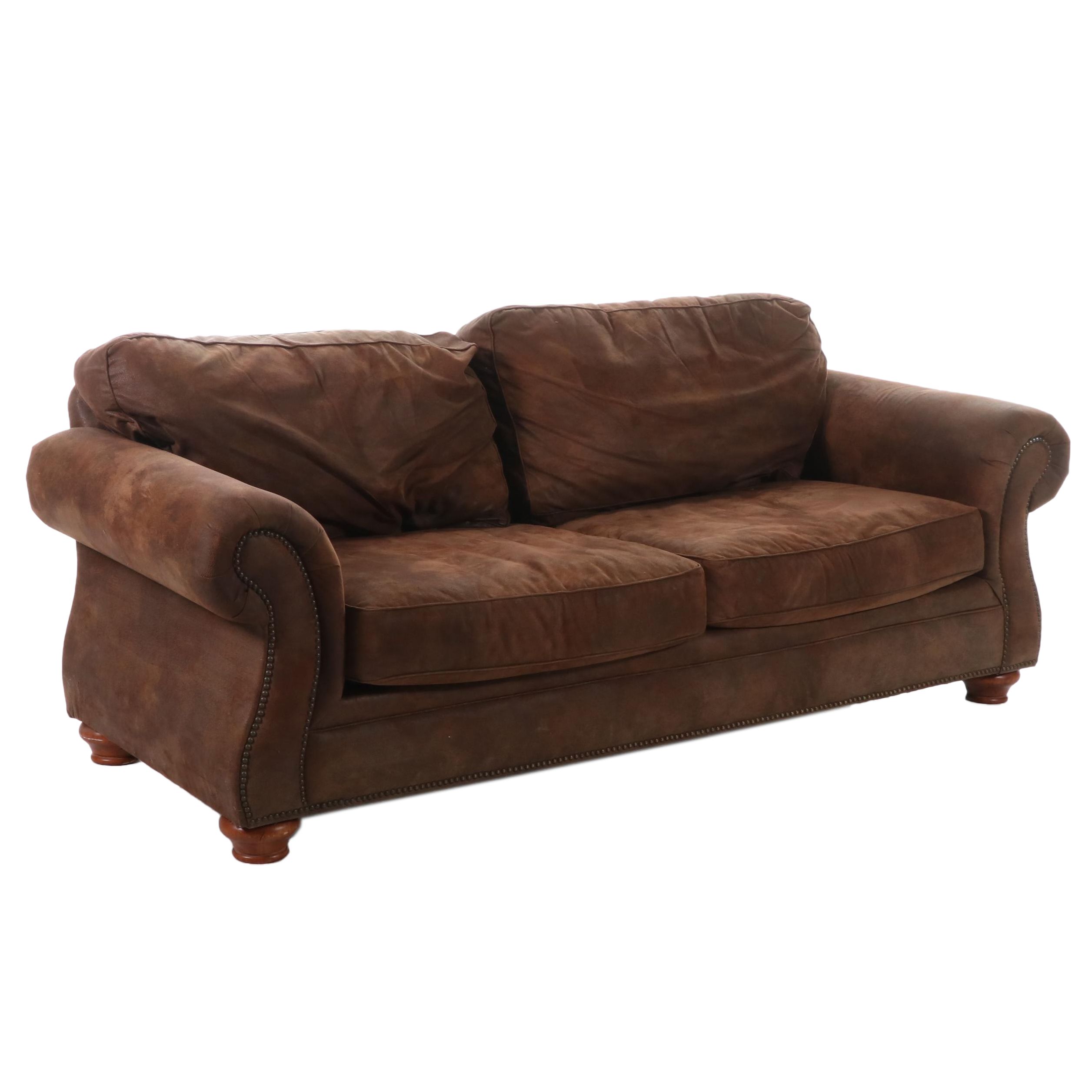 Broyill "Laramie" Microfiber Upholstered Two-Seat Sofa