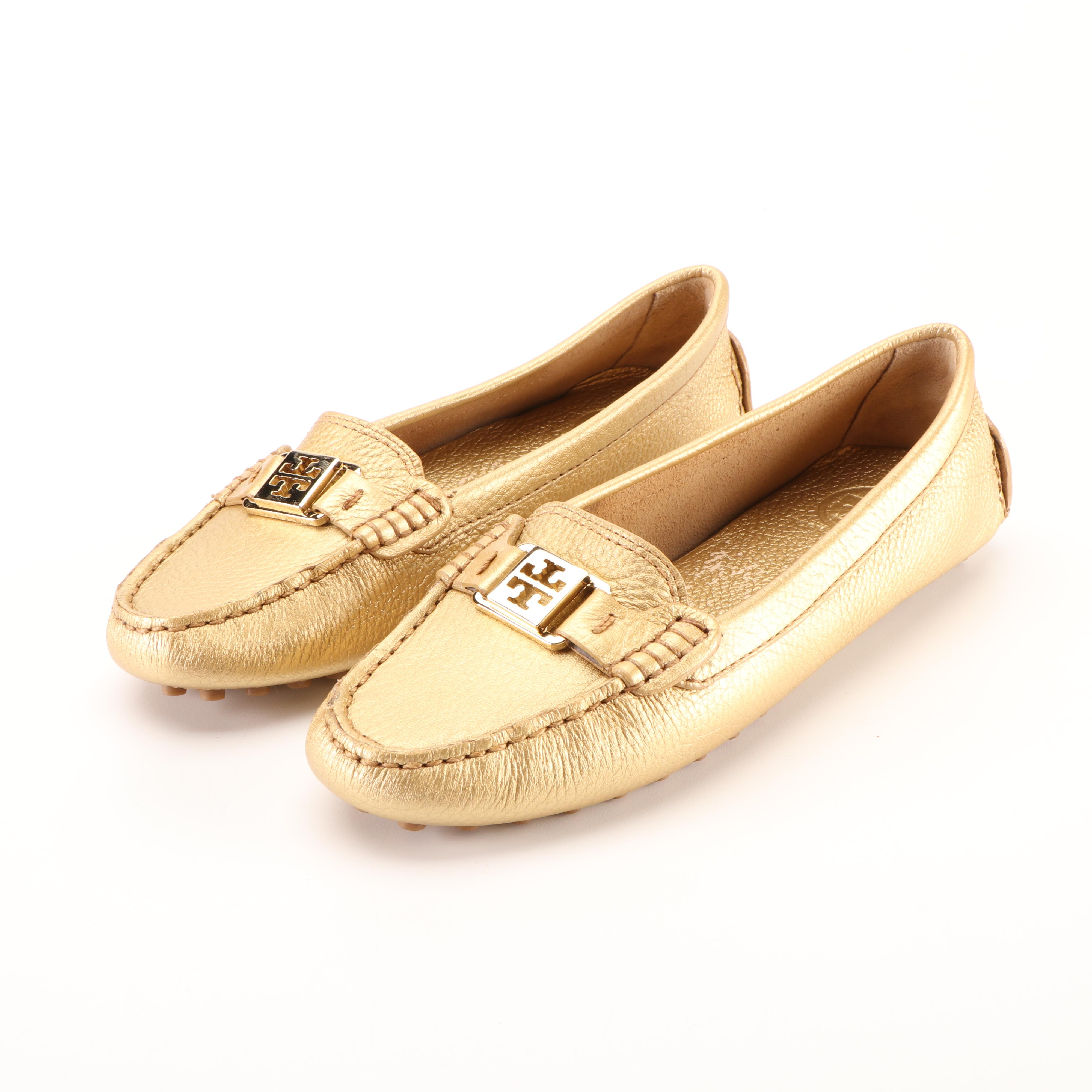 Tory Burch Metallic Leather Loafers and Patent Leather Flats