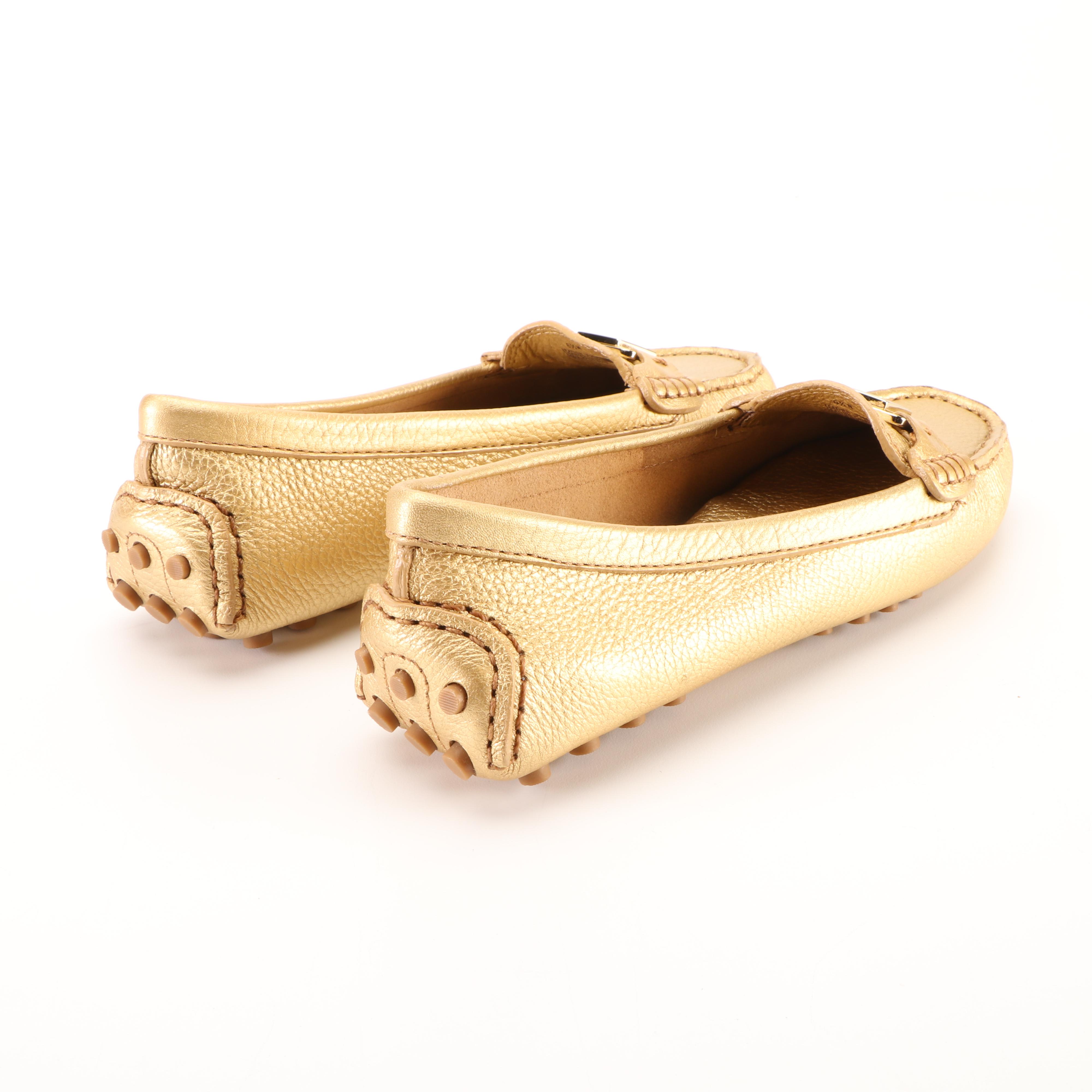 Tory Burch Metallic Leather Loafers and Patent Leather Flats