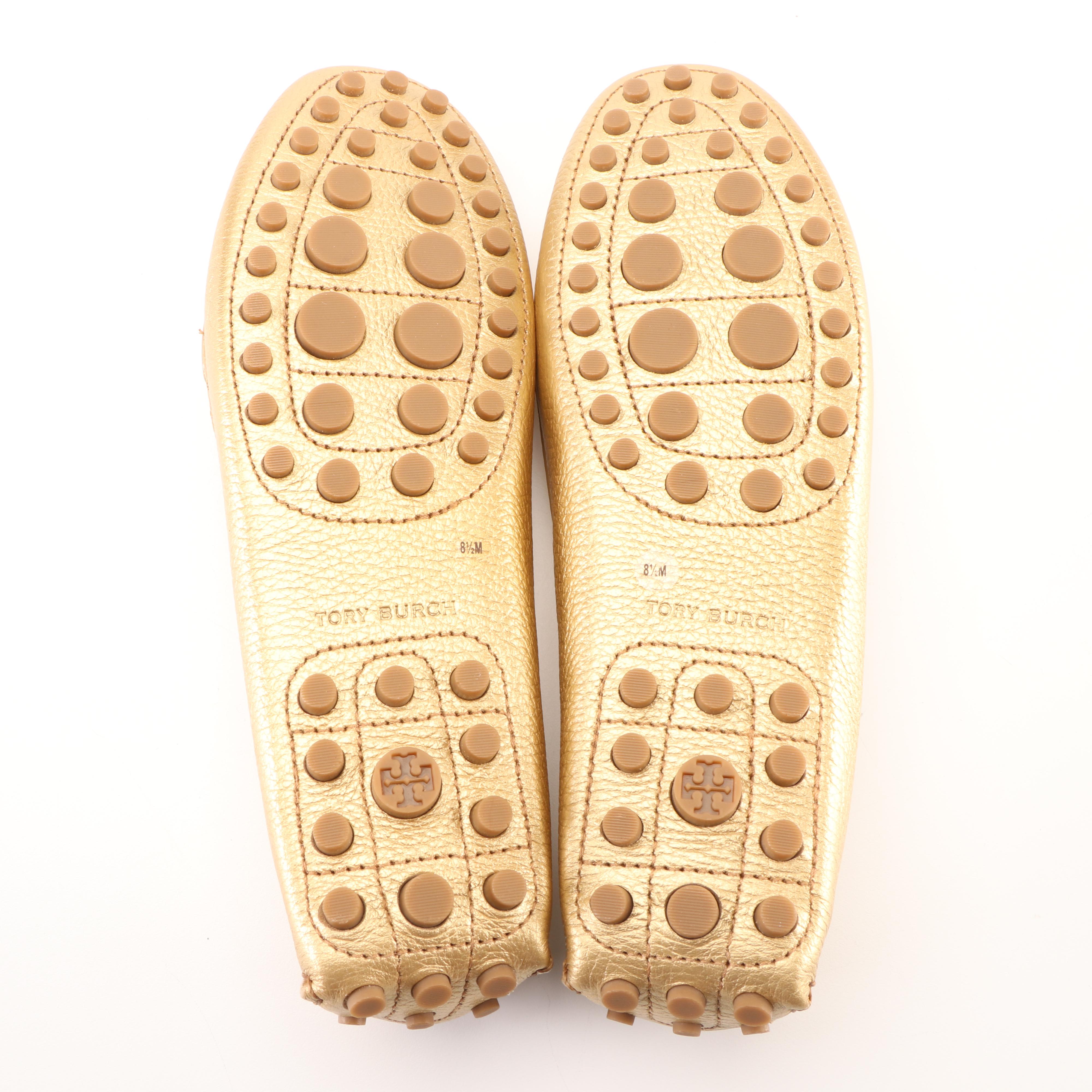 Tory Burch Metallic Leather Loafers and Patent Leather Flats