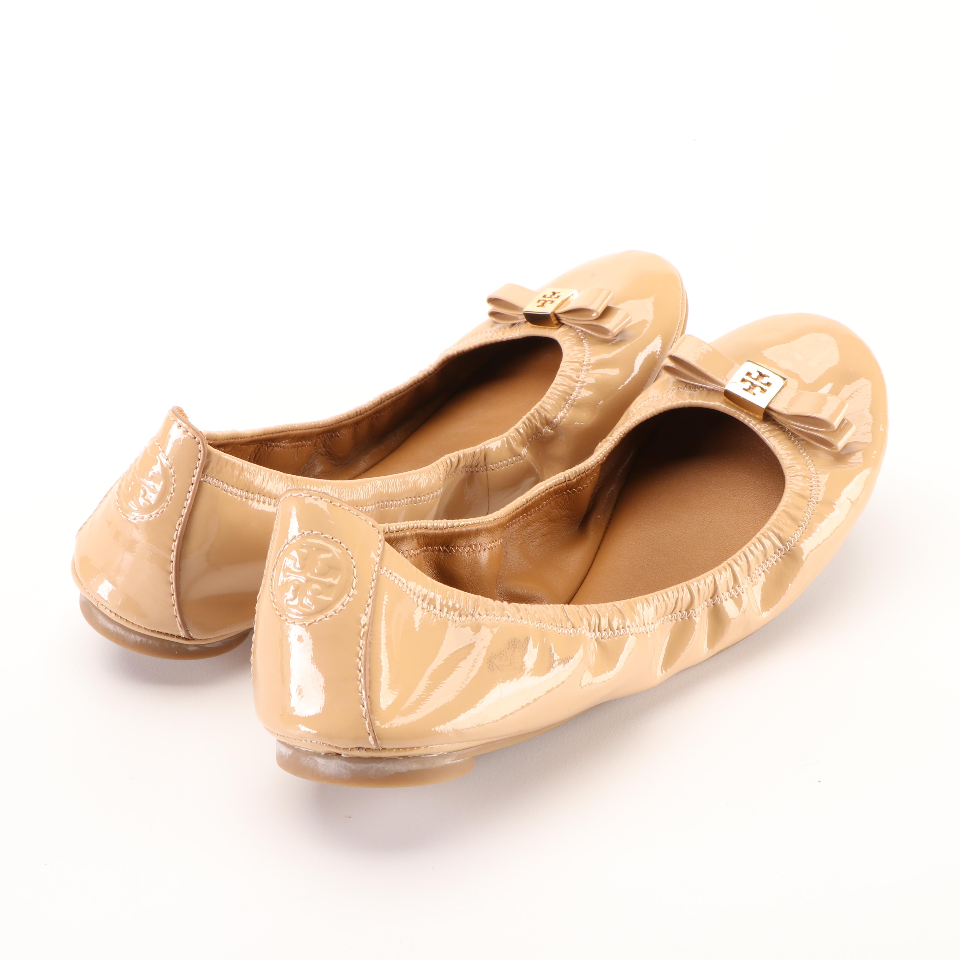 Tory Burch Metallic Leather Loafers and Patent Leather Flats