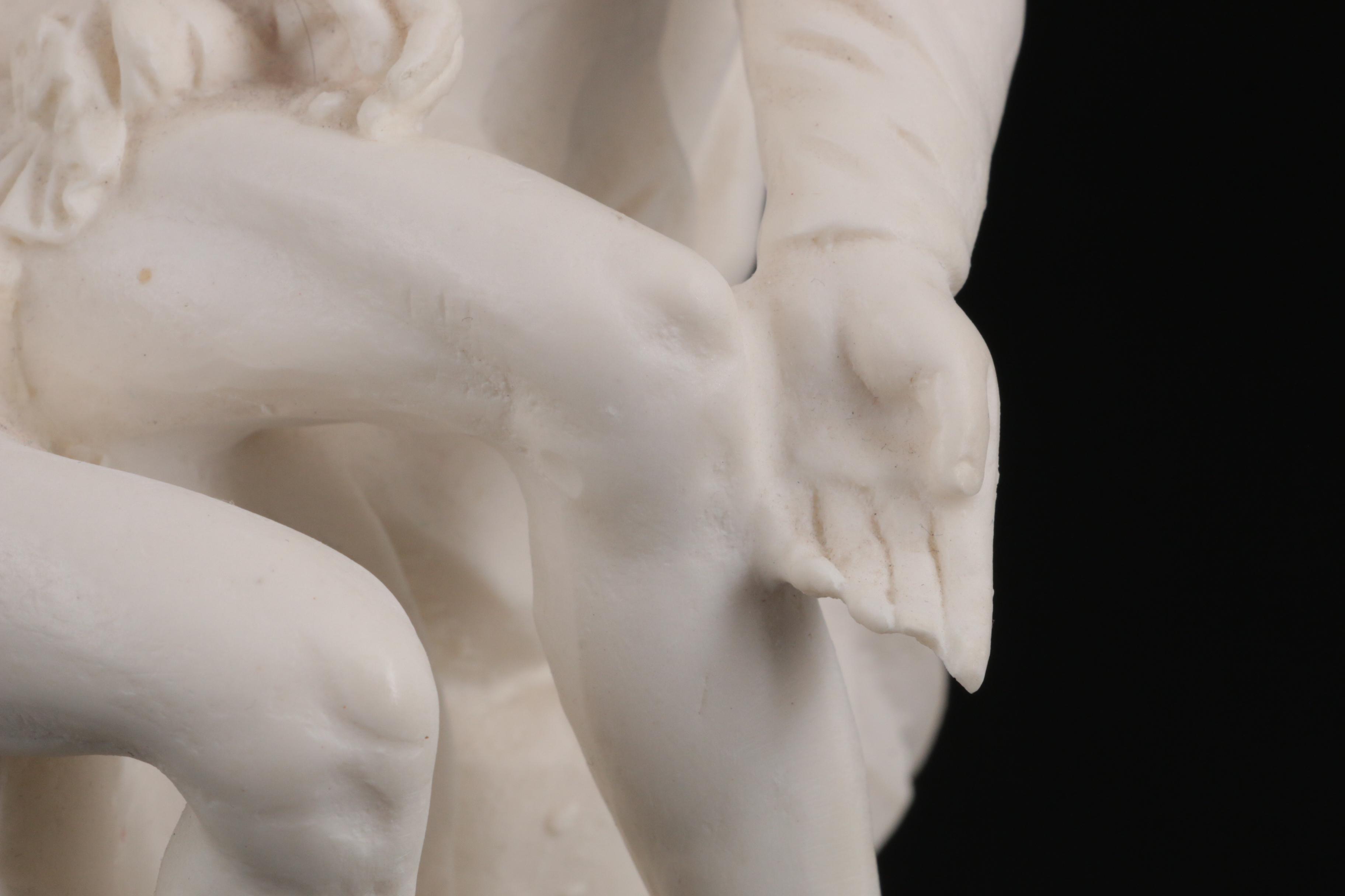 A. Santini Cast Resin on Marble Sculpture after Michelangelo "La Pietà"