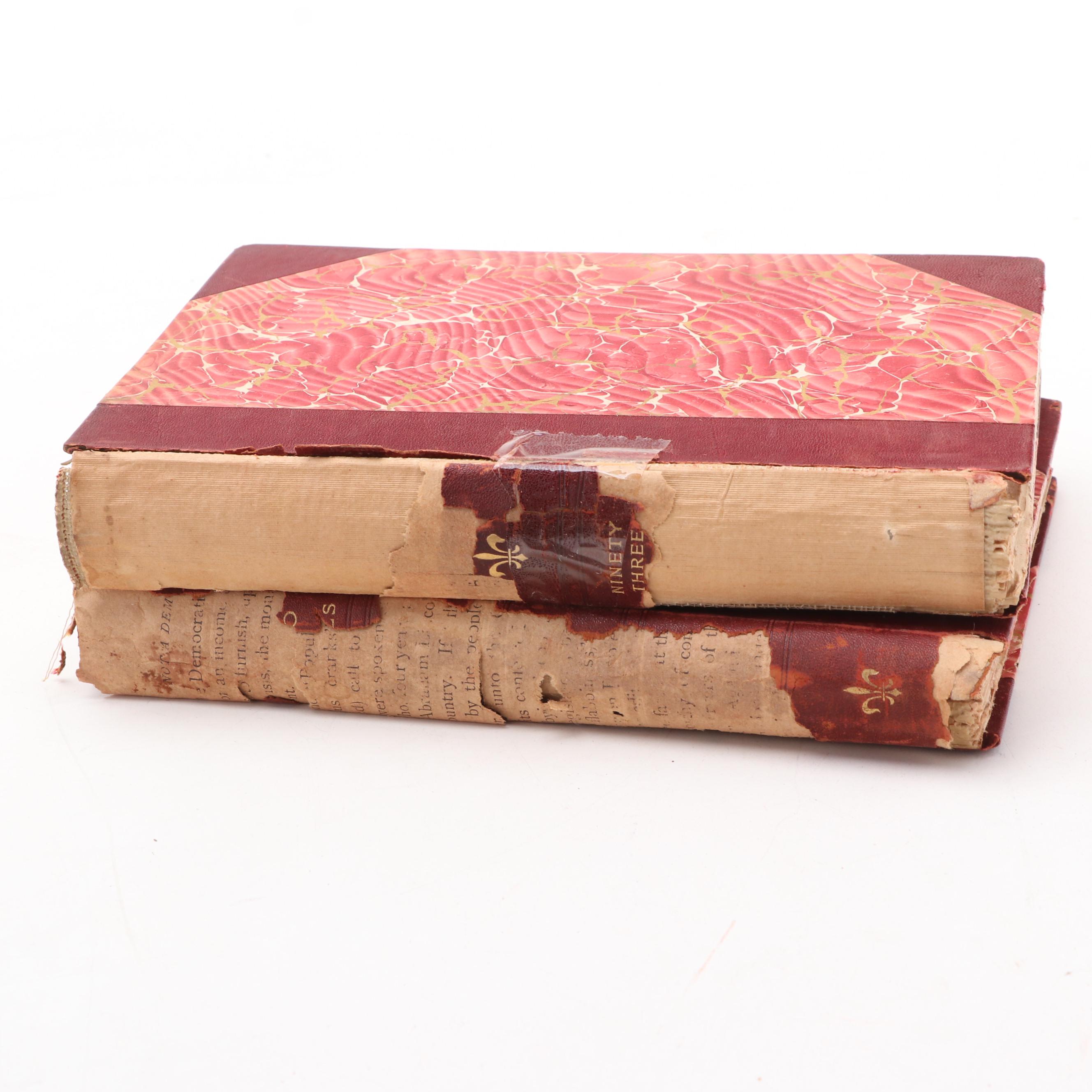 "The Novels Complete and Unabridged of Victor Hugo" Partial Series, 1892