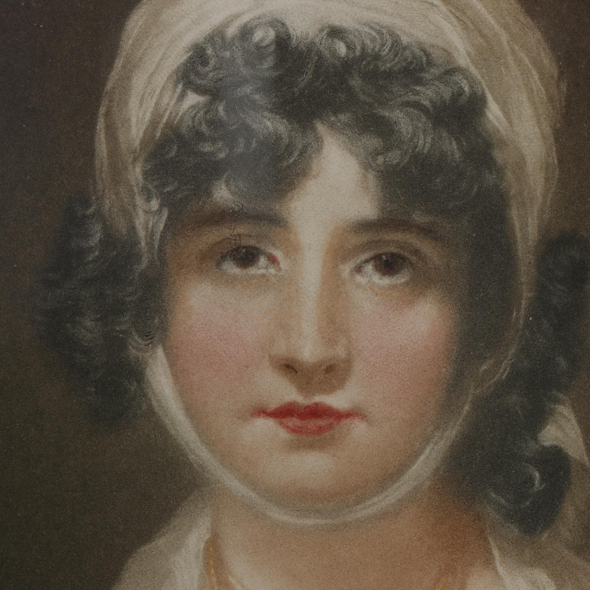 Edmund Wardle Mezzotint After Sir Thomas Lawrence "Mrs. Siddons," 1923