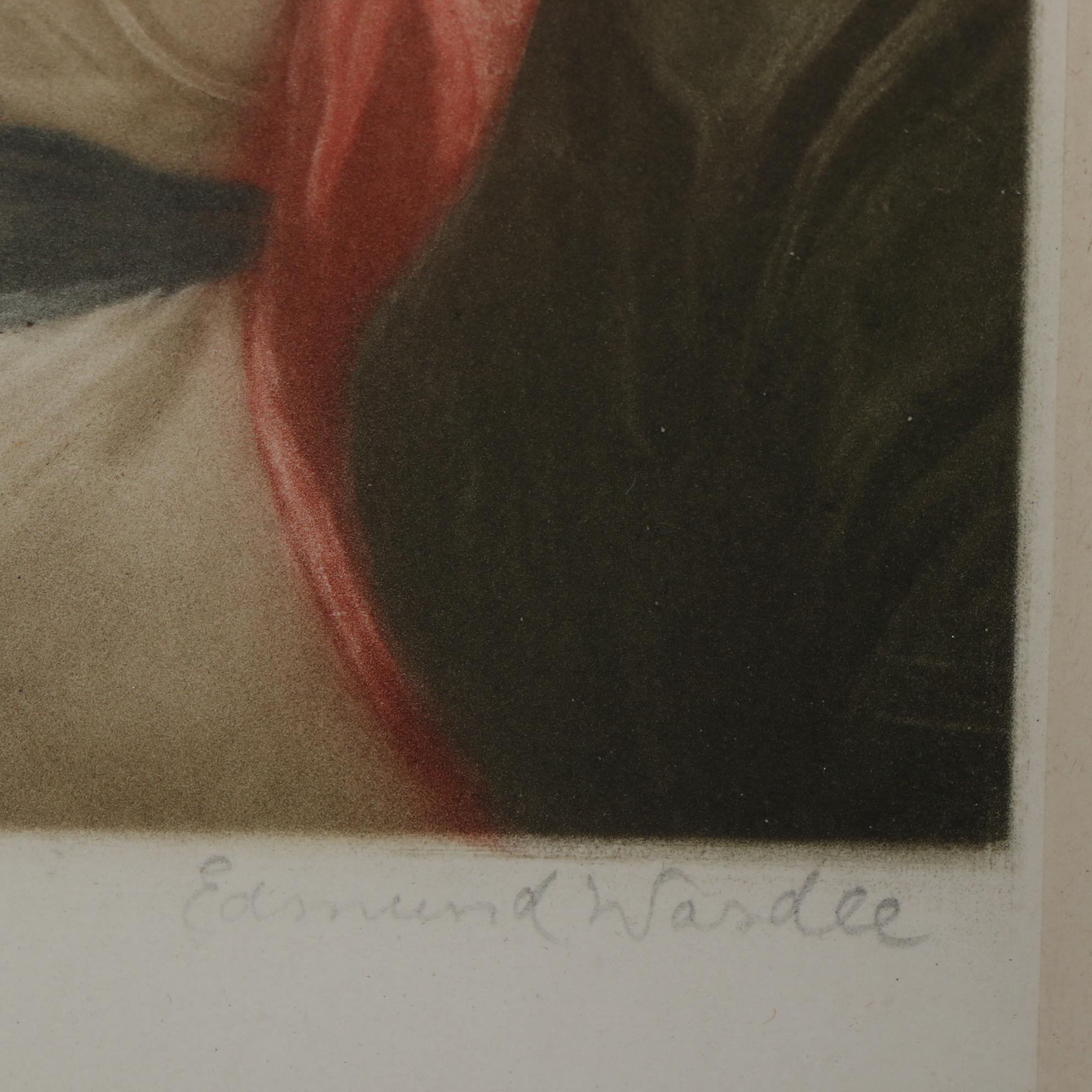 Edmund Wardle Mezzotint After Sir Thomas Lawrence "Mrs. Siddons," 1923