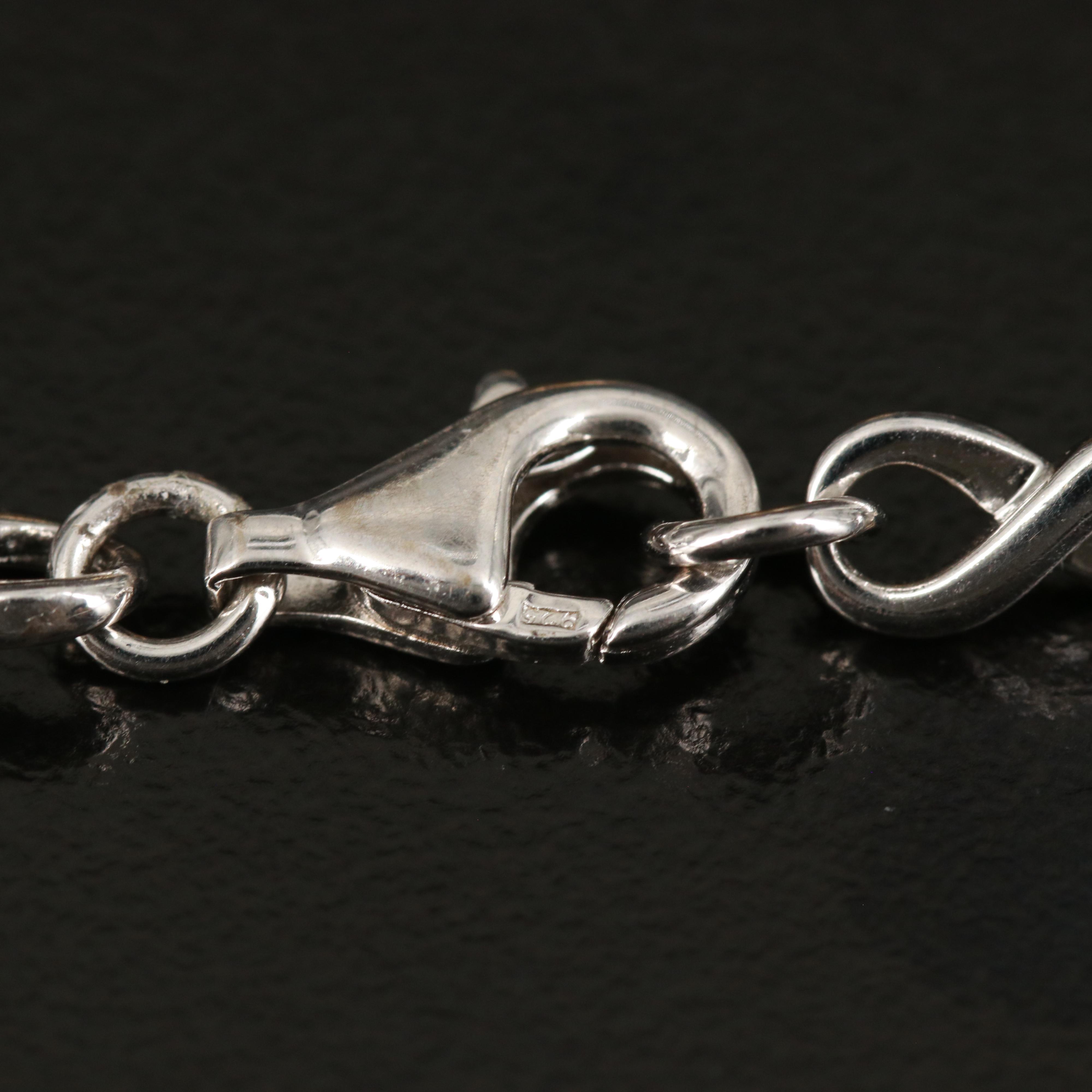 Sterling Pearl Station Bracelet