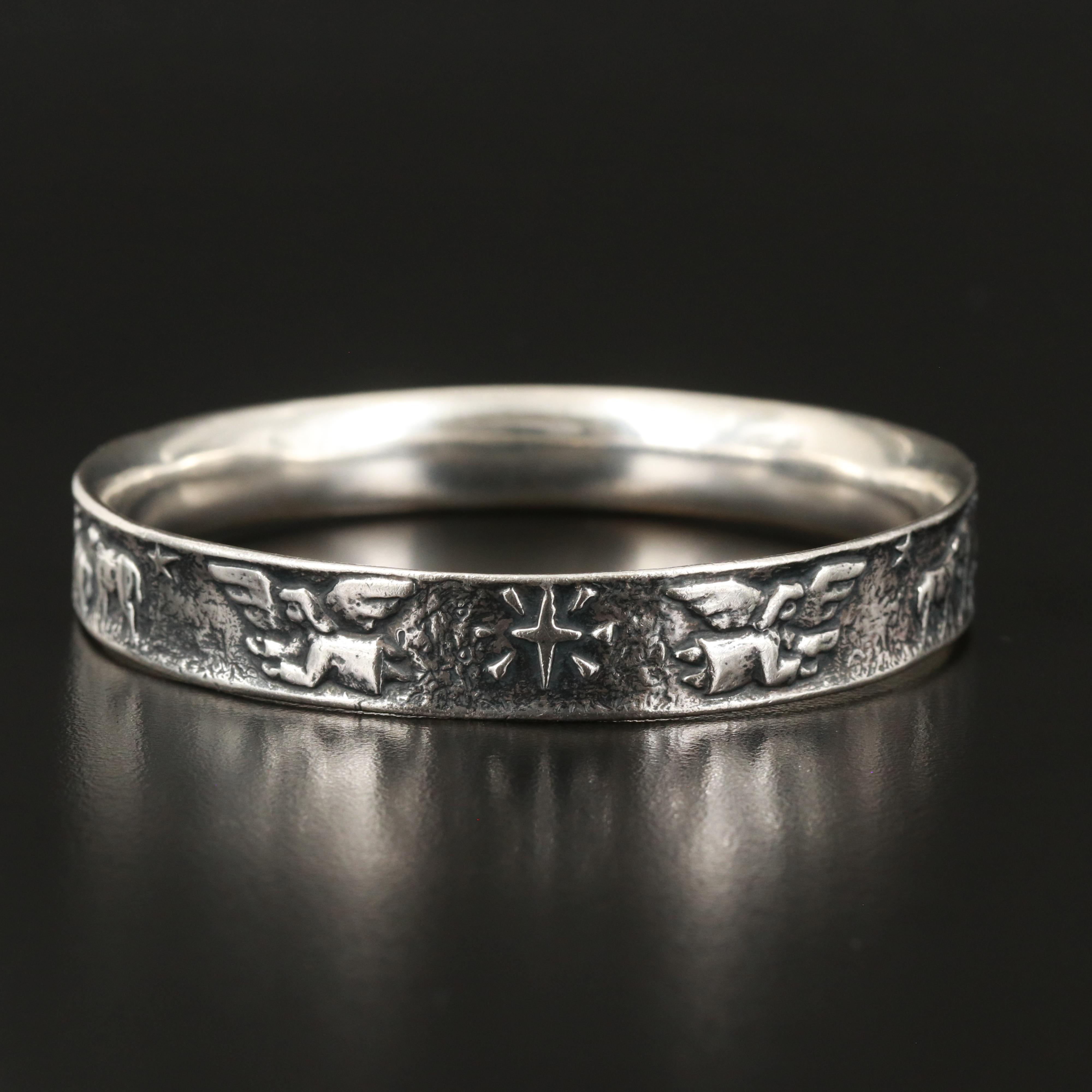 James Avery Sterling Nativity Scene Bangle