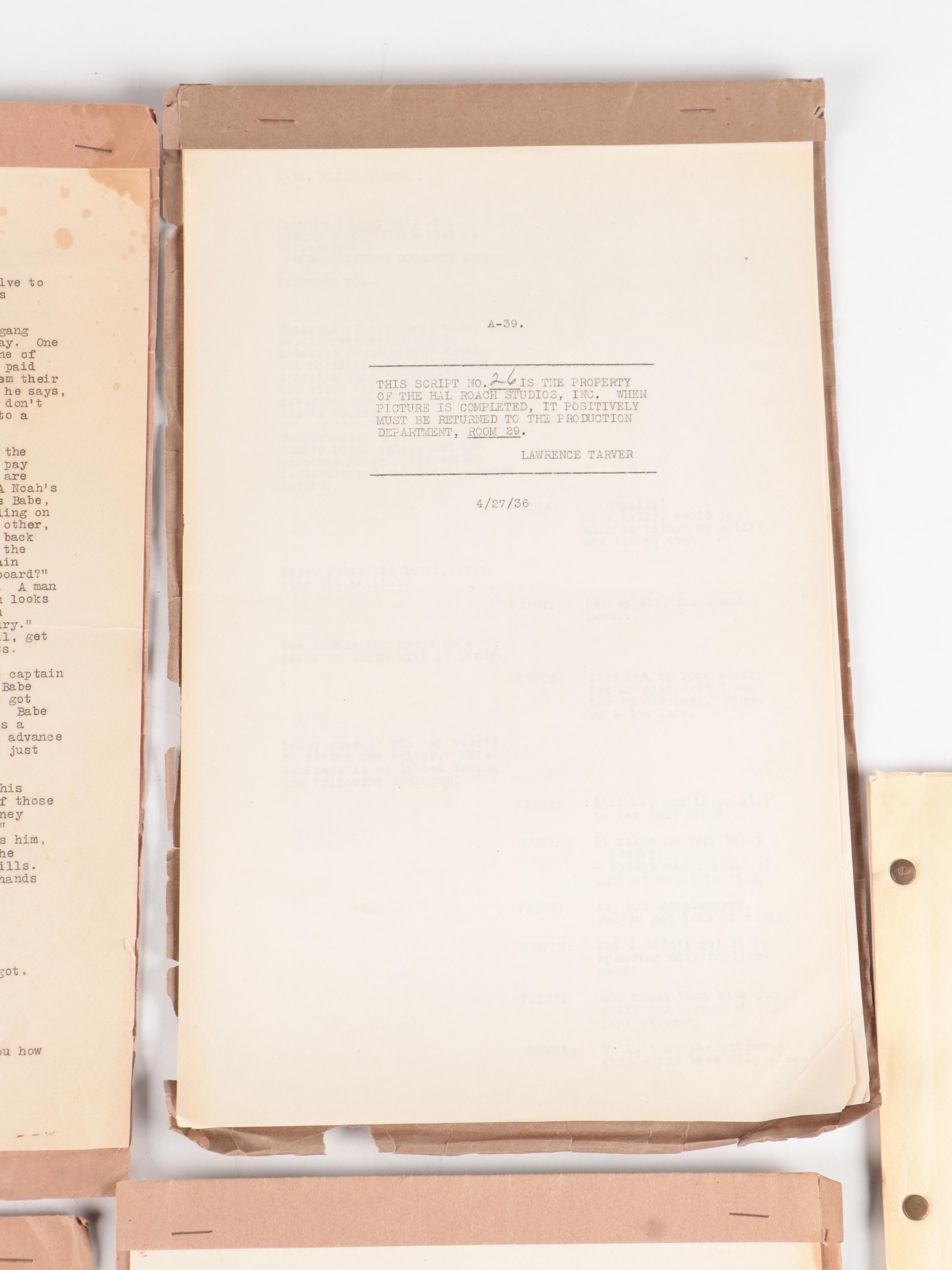 "Laurel and Hardy: Helpmates", Leon Errol, Other Hal Roach, RKO Original Scripts