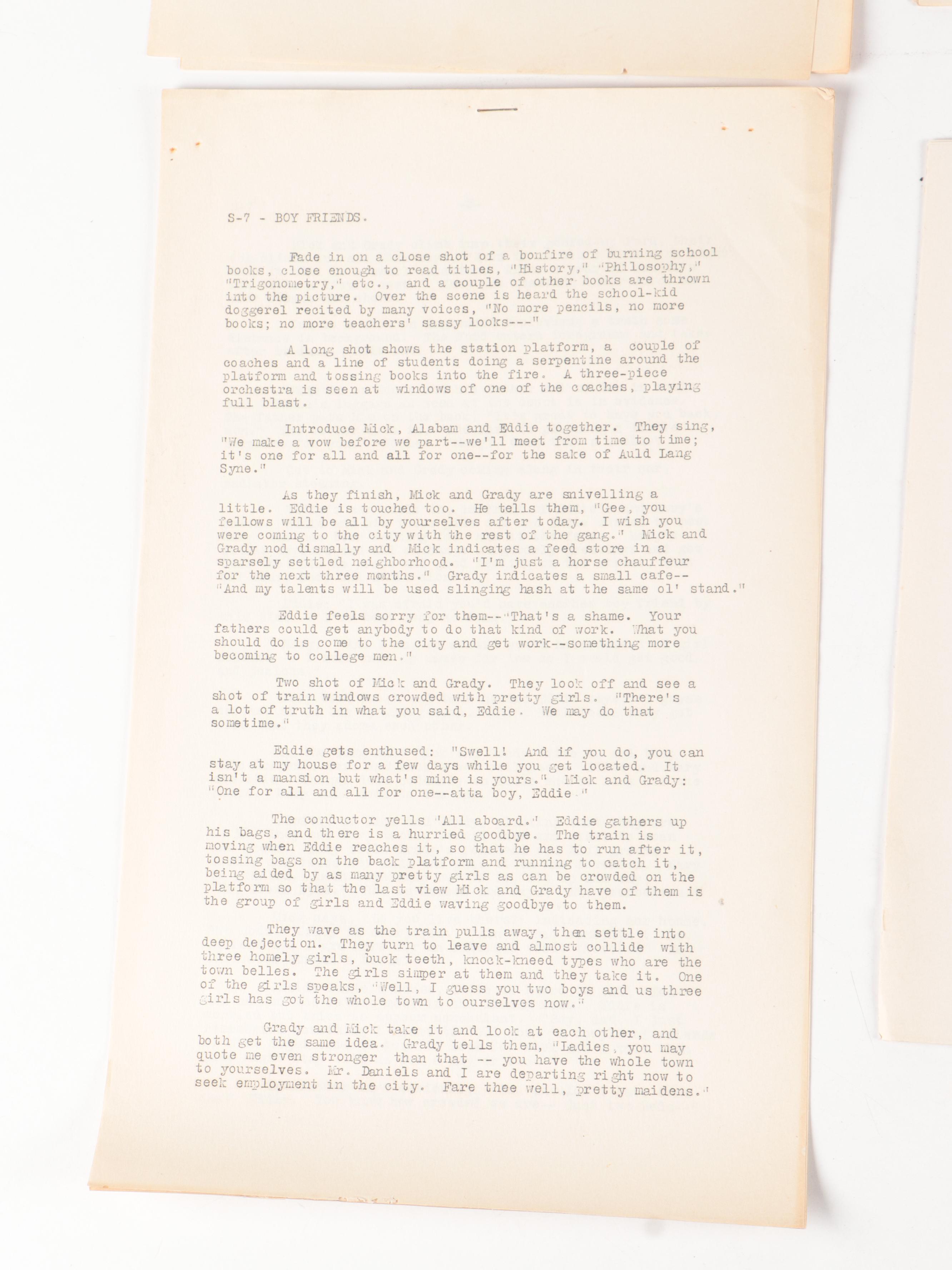 "Our Gang: Choo-Choo!", Pitts-Todd, More Hal Roach, RKO Studios Original Scripts