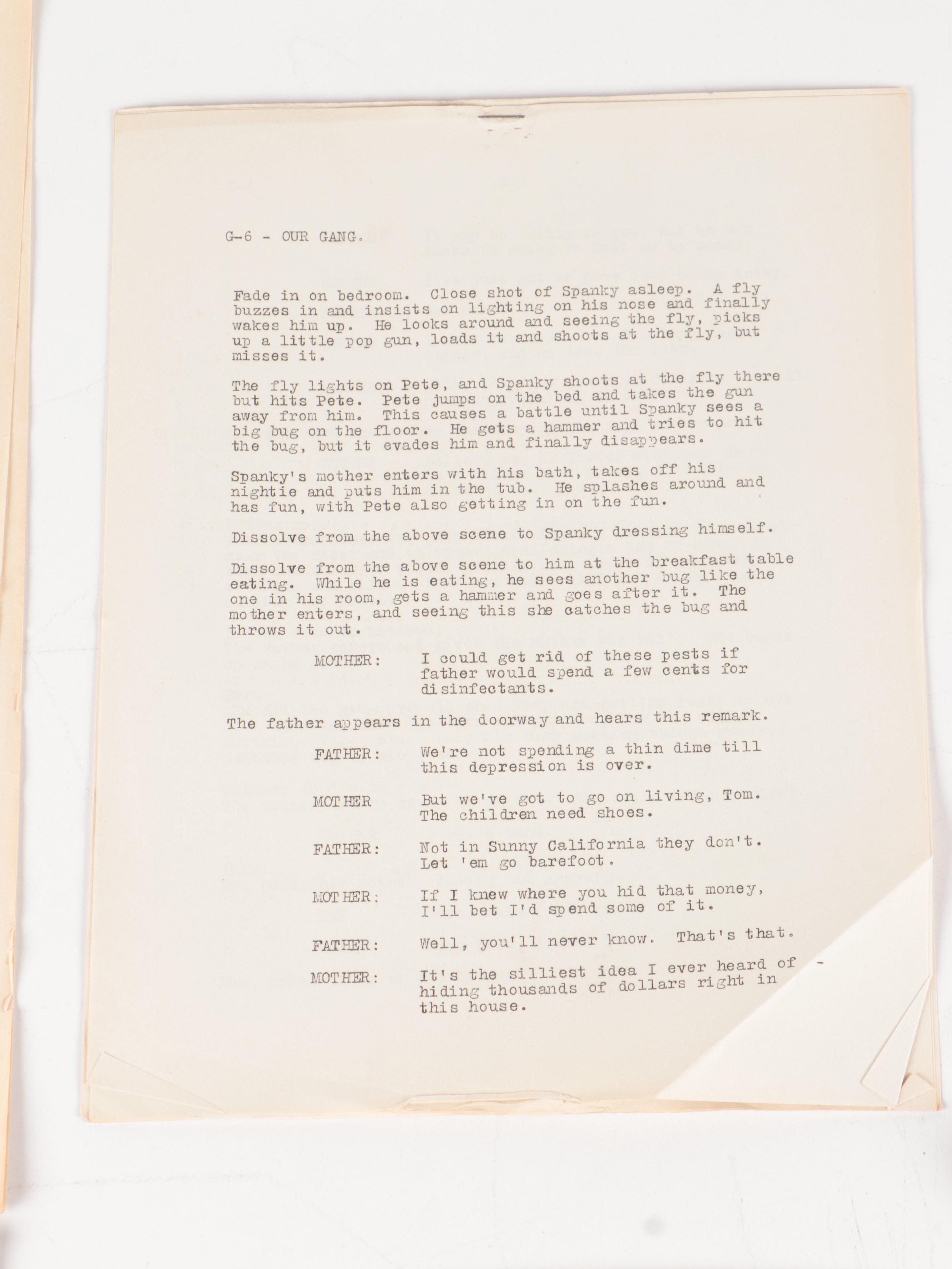 "Our Gang: Choo-Choo!", Pitts-Todd, More Hal Roach, RKO Studios Original Scripts