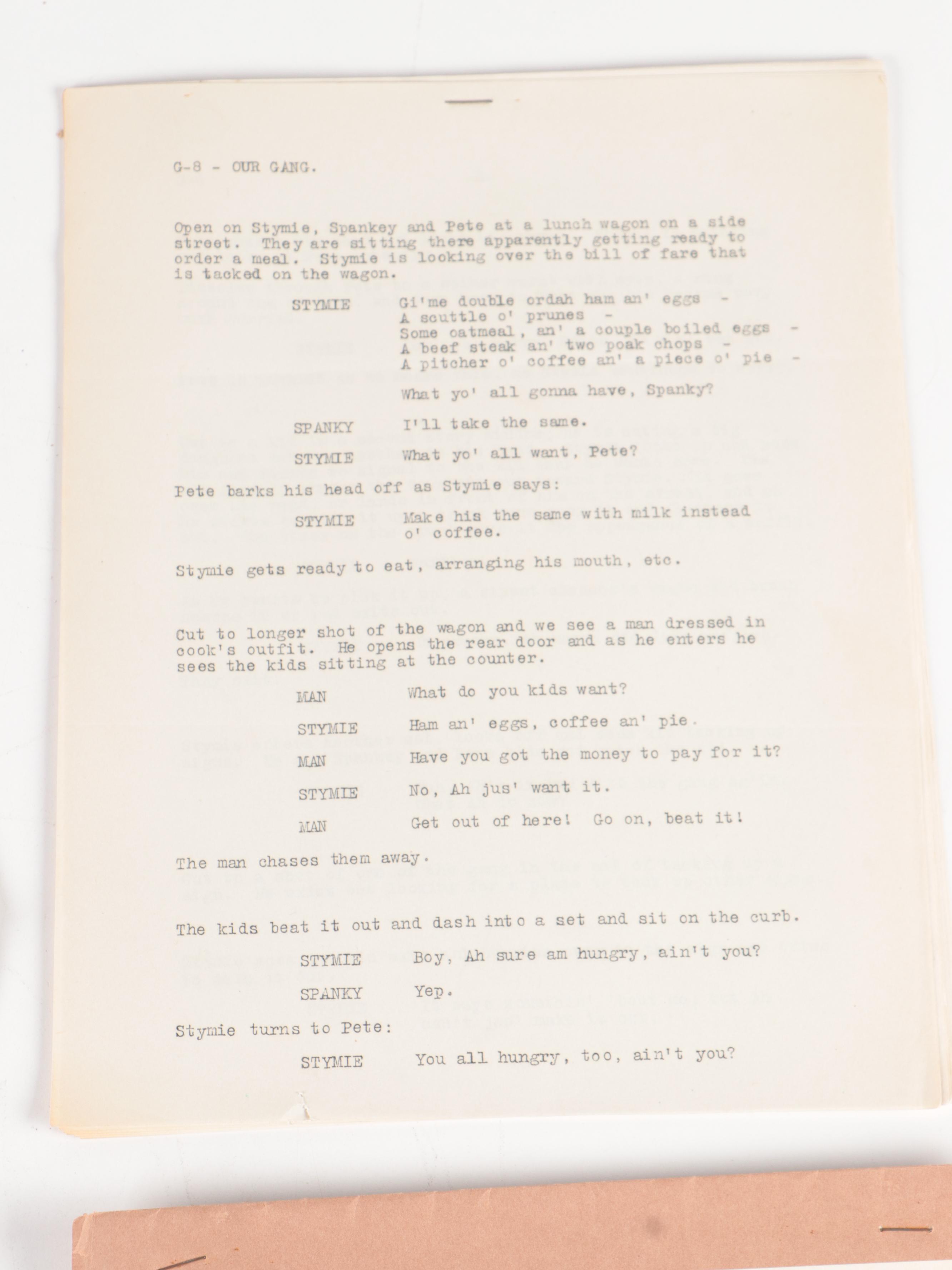 "Our Gang: Choo-Choo!", Pitts-Todd, More Hal Roach, RKO Studios Original Scripts