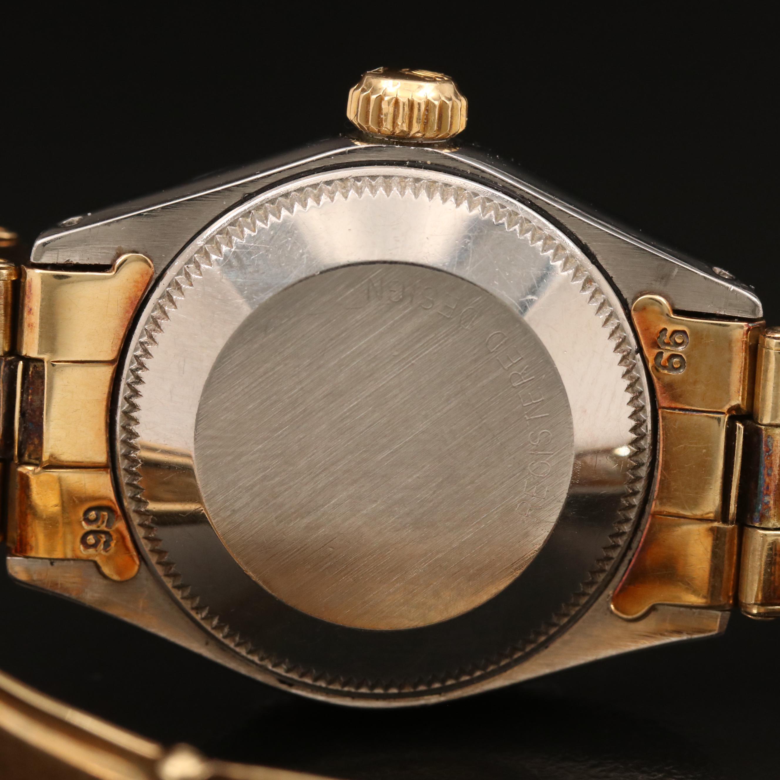 1972 Rolex Datejust Stainless Steel and 14K Watch