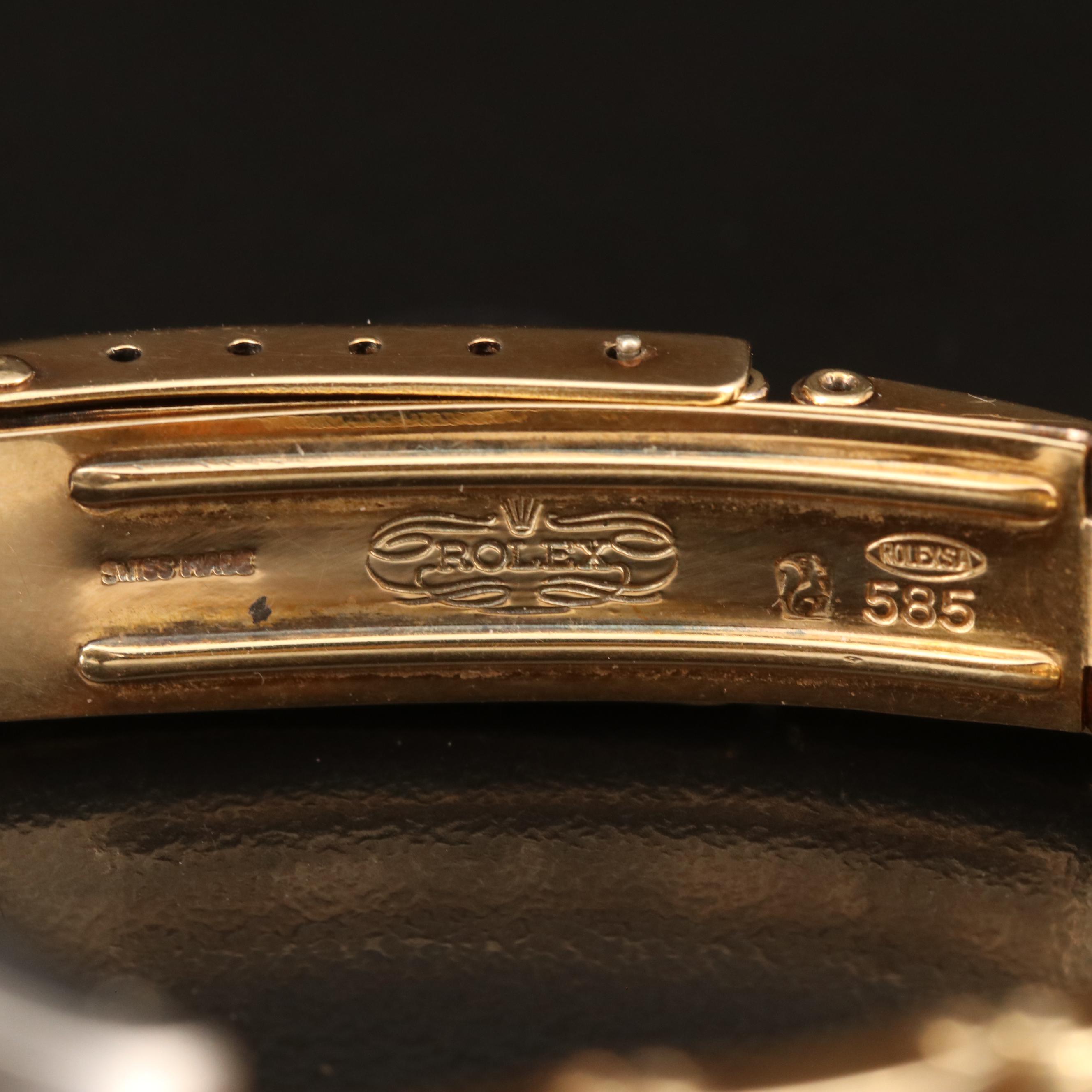 1972 Rolex Datejust Stainless Steel and 14K Watch