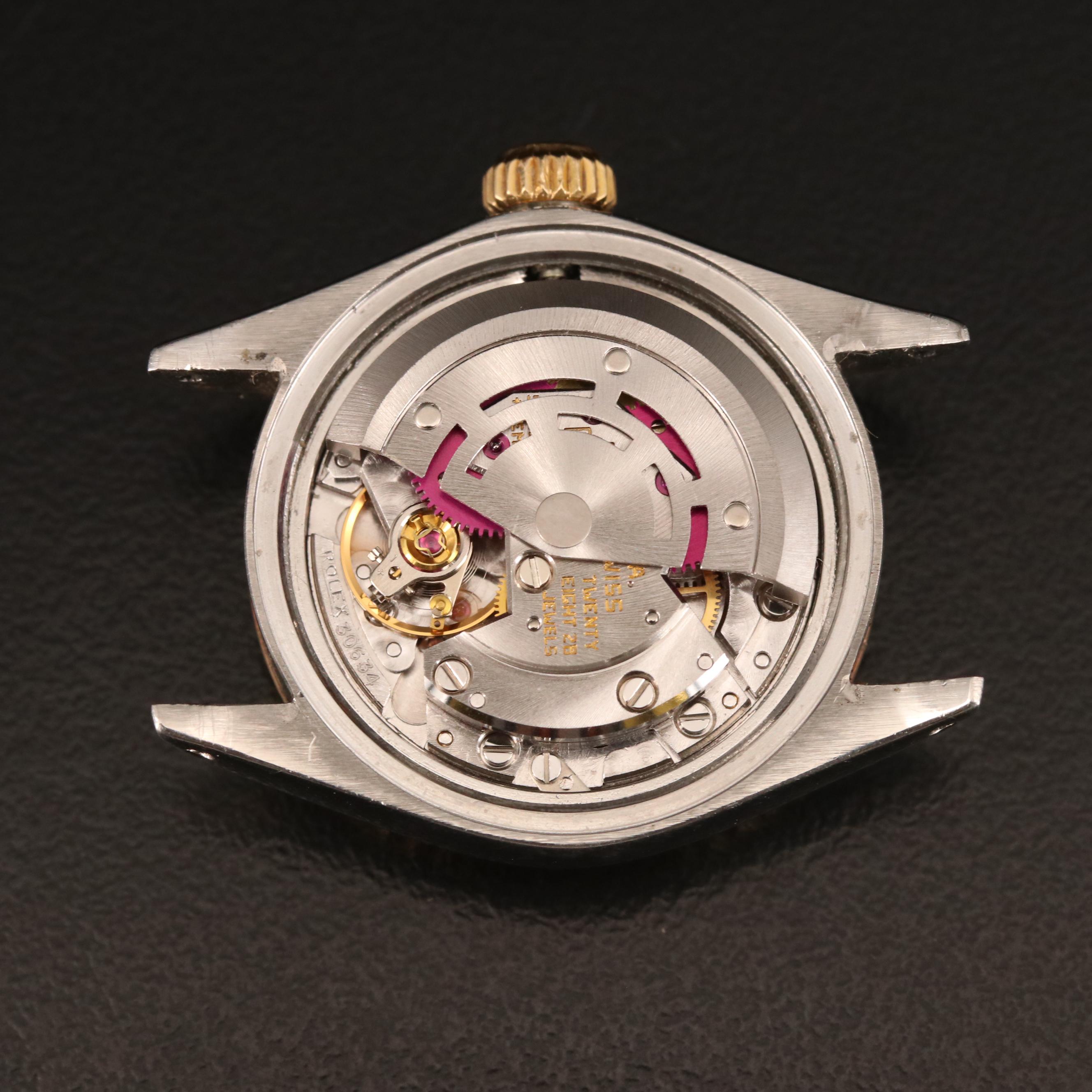 1972 Rolex Datejust Stainless Steel and 14K Watch