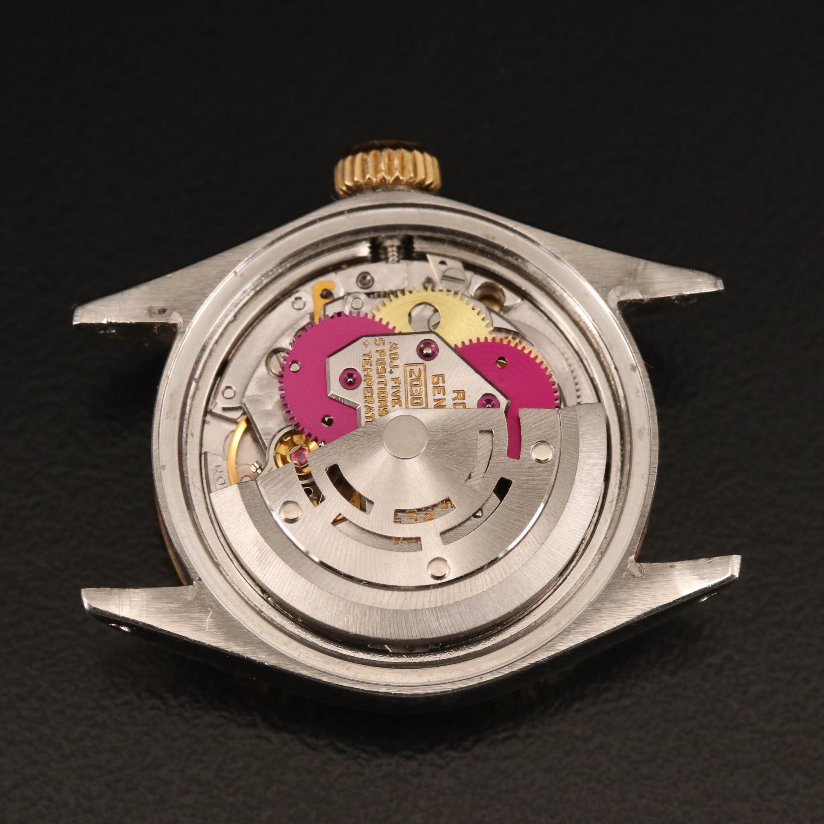 1972 Rolex Datejust Stainless Steel and 14K Watch