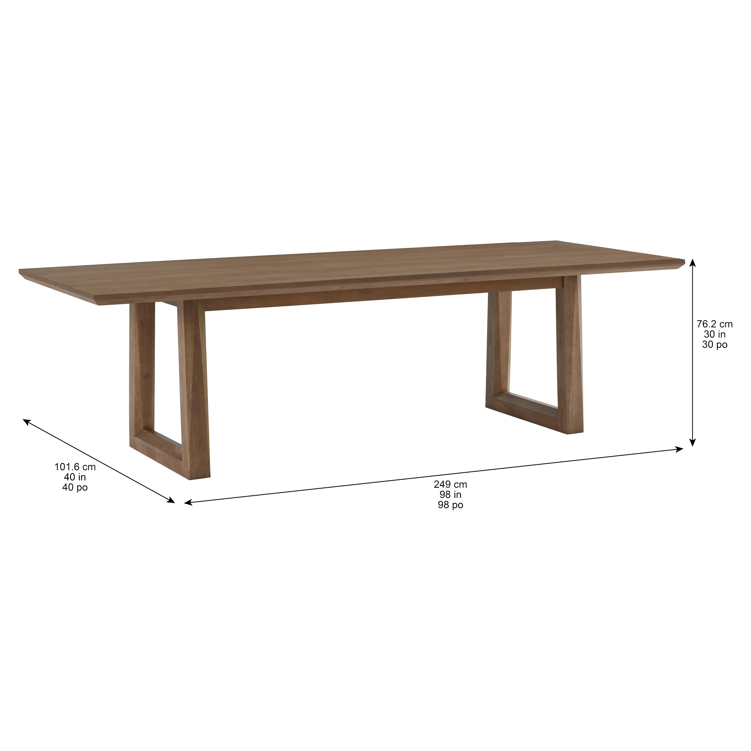 Urban Renovations "Lansing" Nine-Piece Dining Set