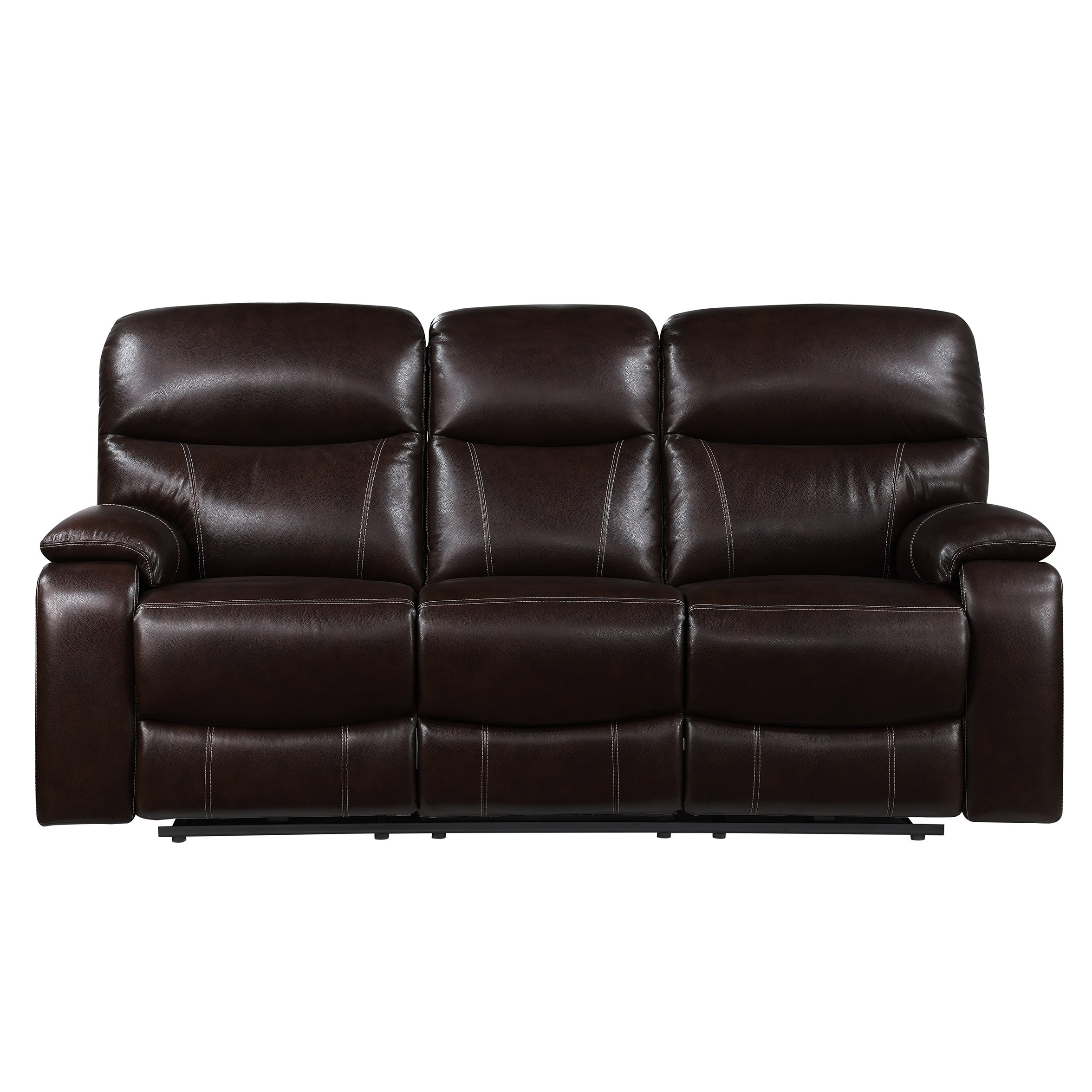 Northridge Home "Fallon" Leather Power Reclining Sofa with Power Headrests