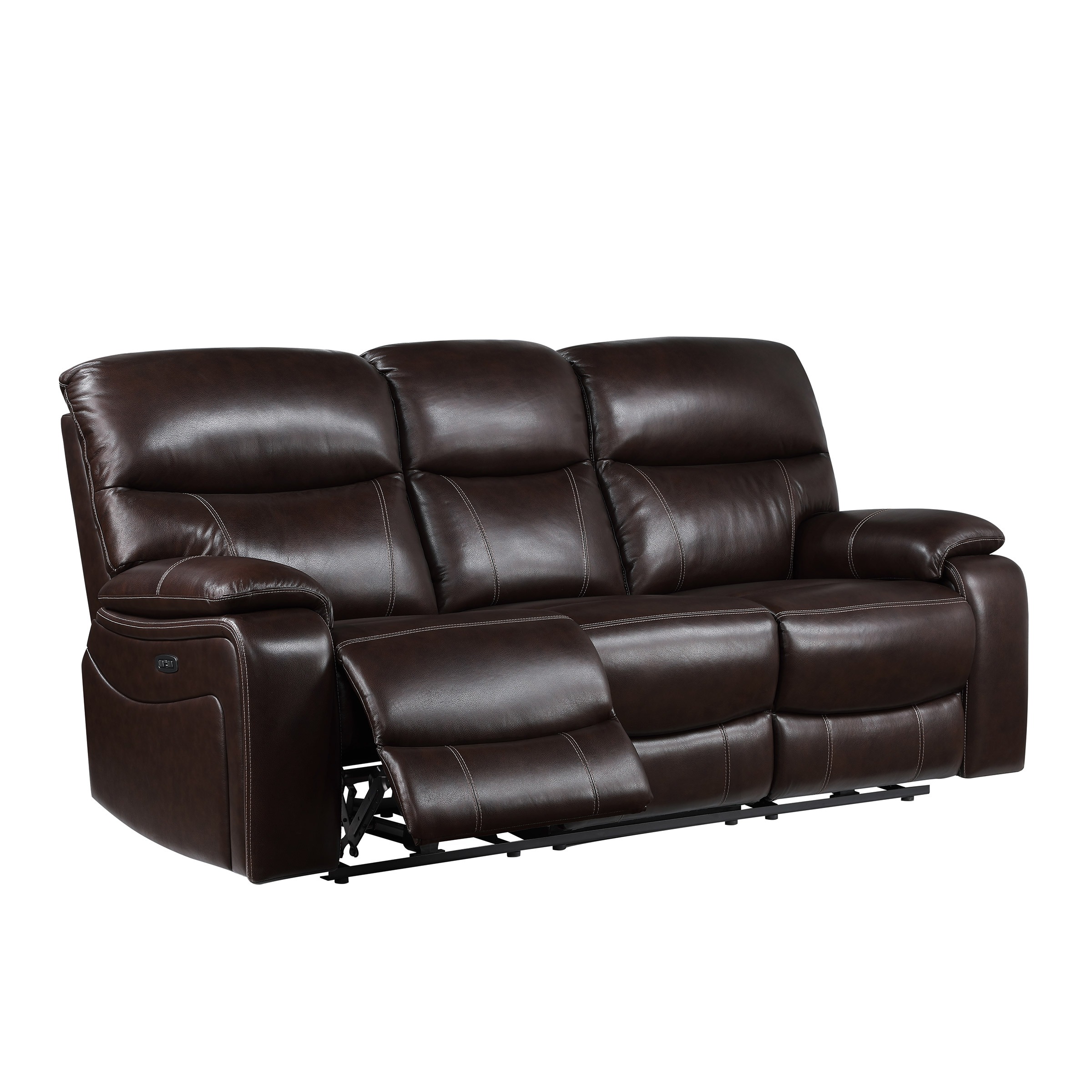Northridge Home "Fallon" Leather Power Reclining Sofa with Power Headrests